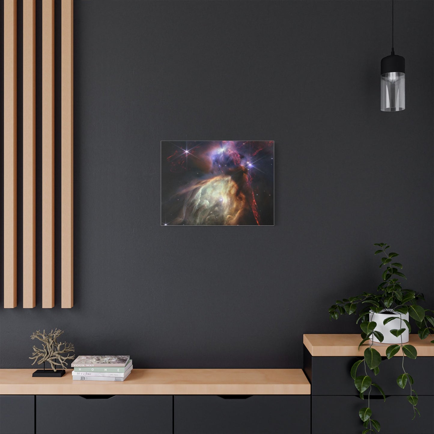 Close-up of Birth of Sun-like Star, Satin Canvas