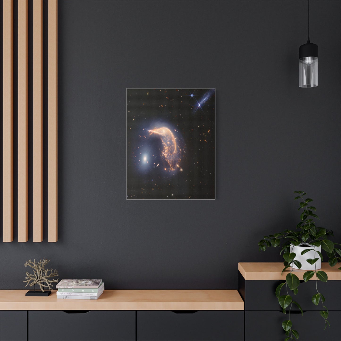 Interacting Galaxies Arp 142, Satin Canvas