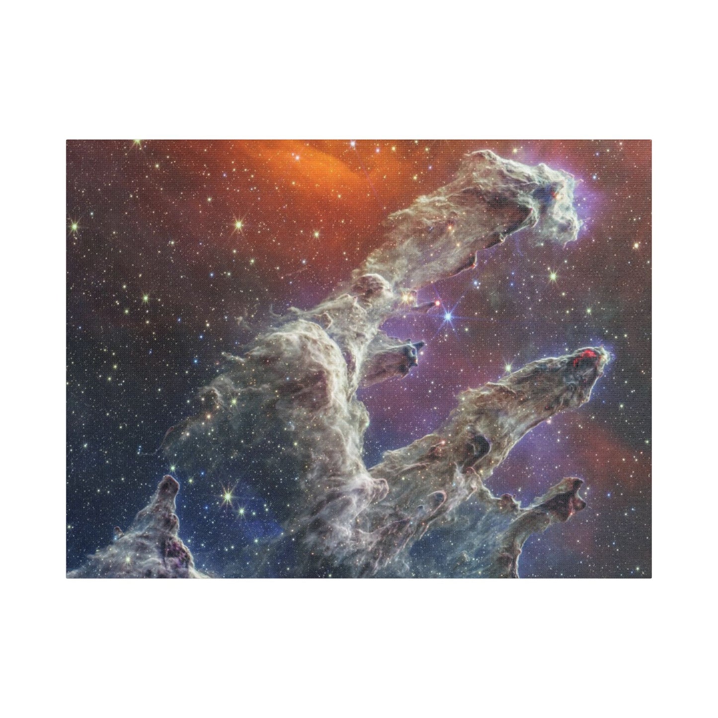 Pillars of Creation, Satin Canvas Print