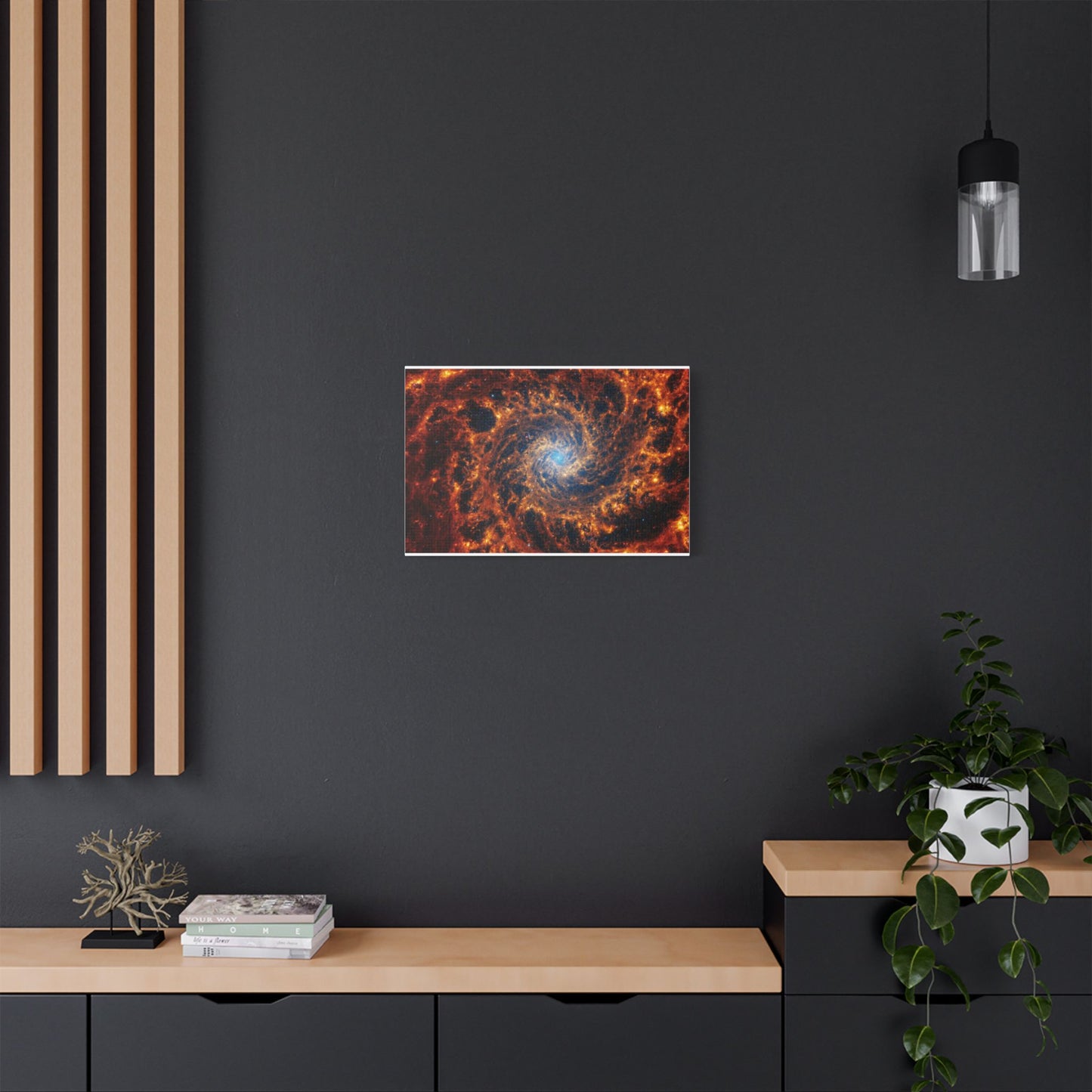 Spiral Galaxy NGC 628, Satin Canvas