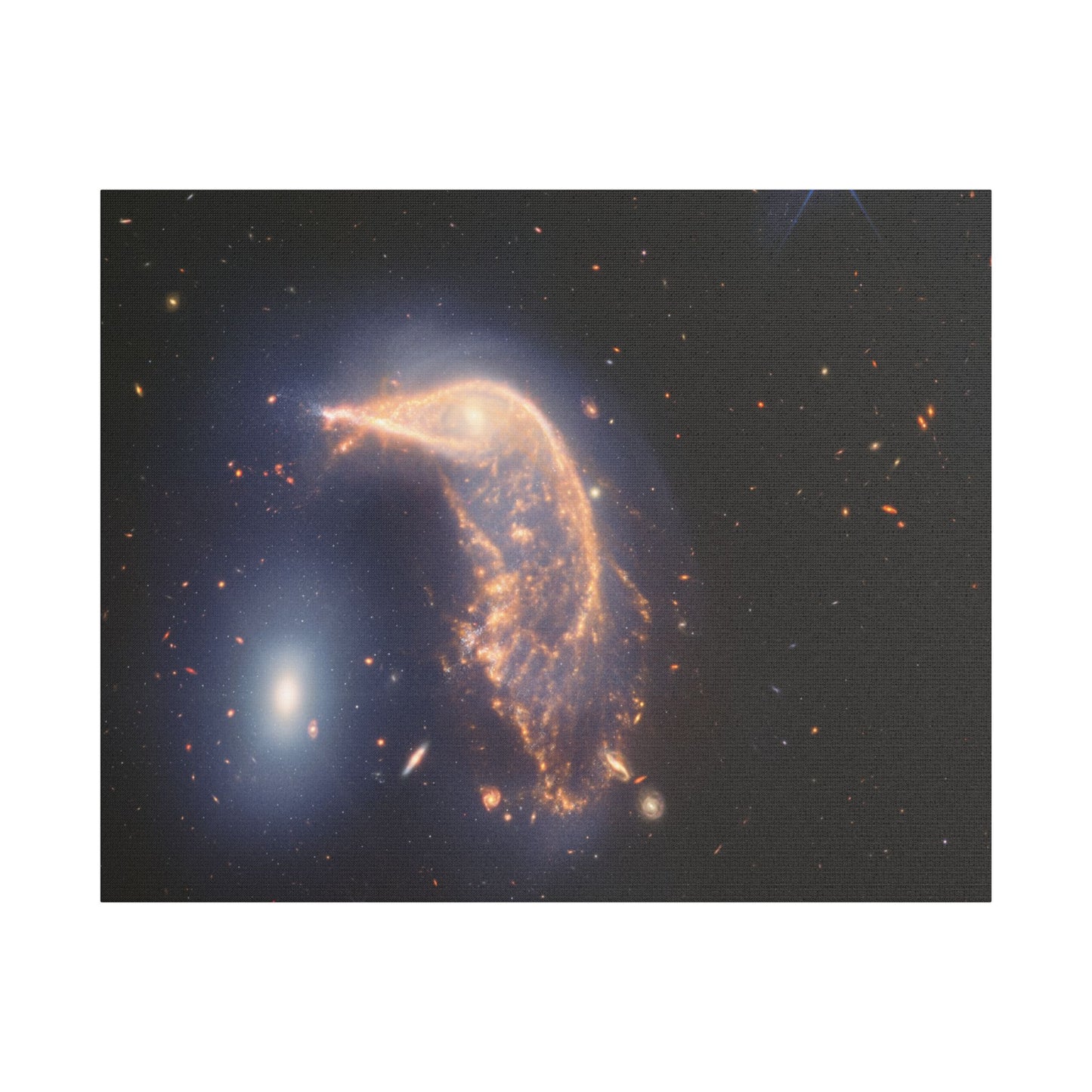 Interacting Galaxies Arp 142, Satin Canvas