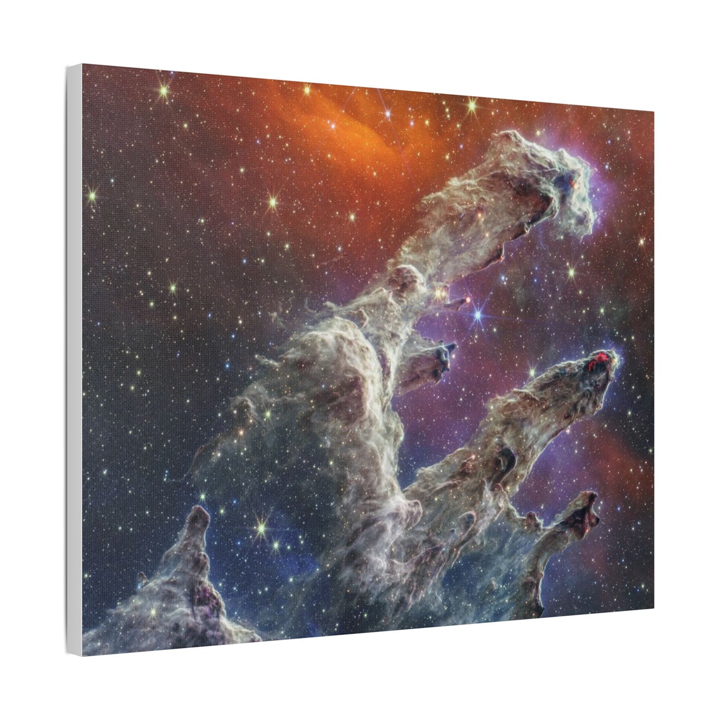 Pillars of Creation, Satin Canvas Print