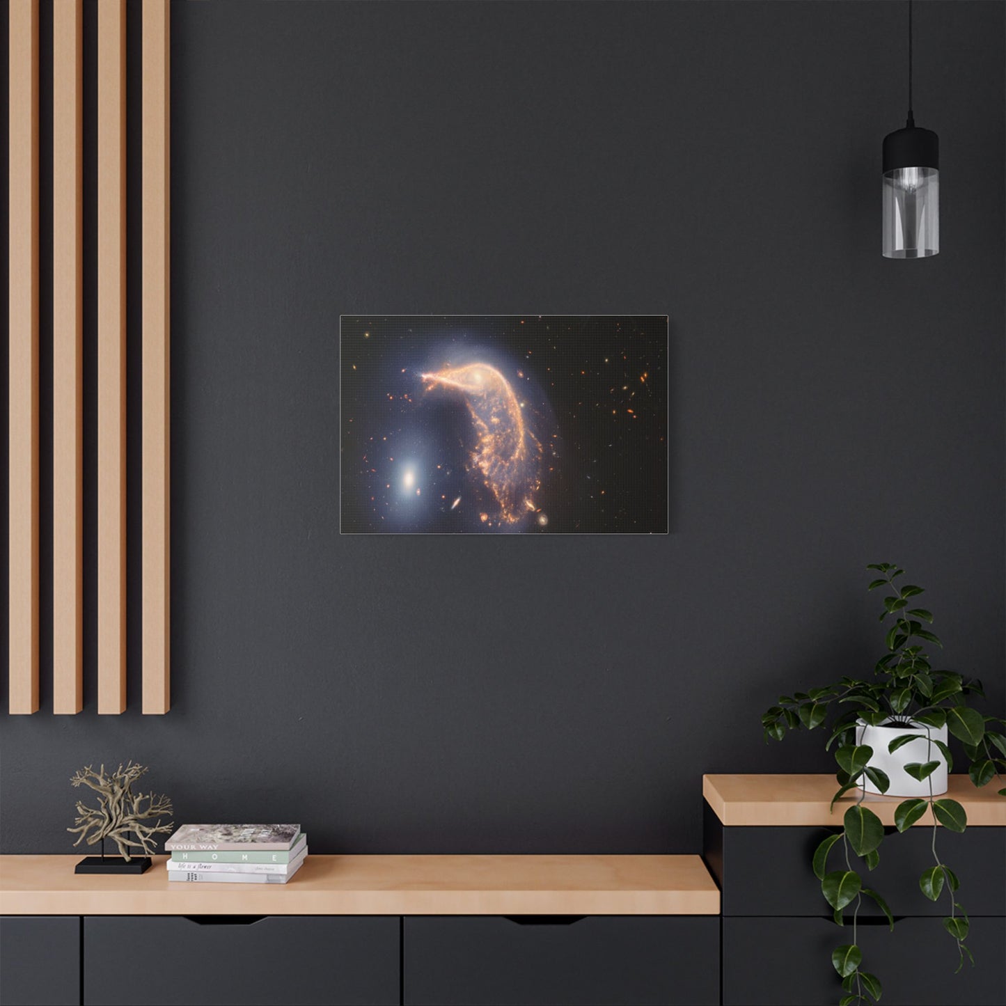 Interacting Galaxies Arp 142, Satin Canvas