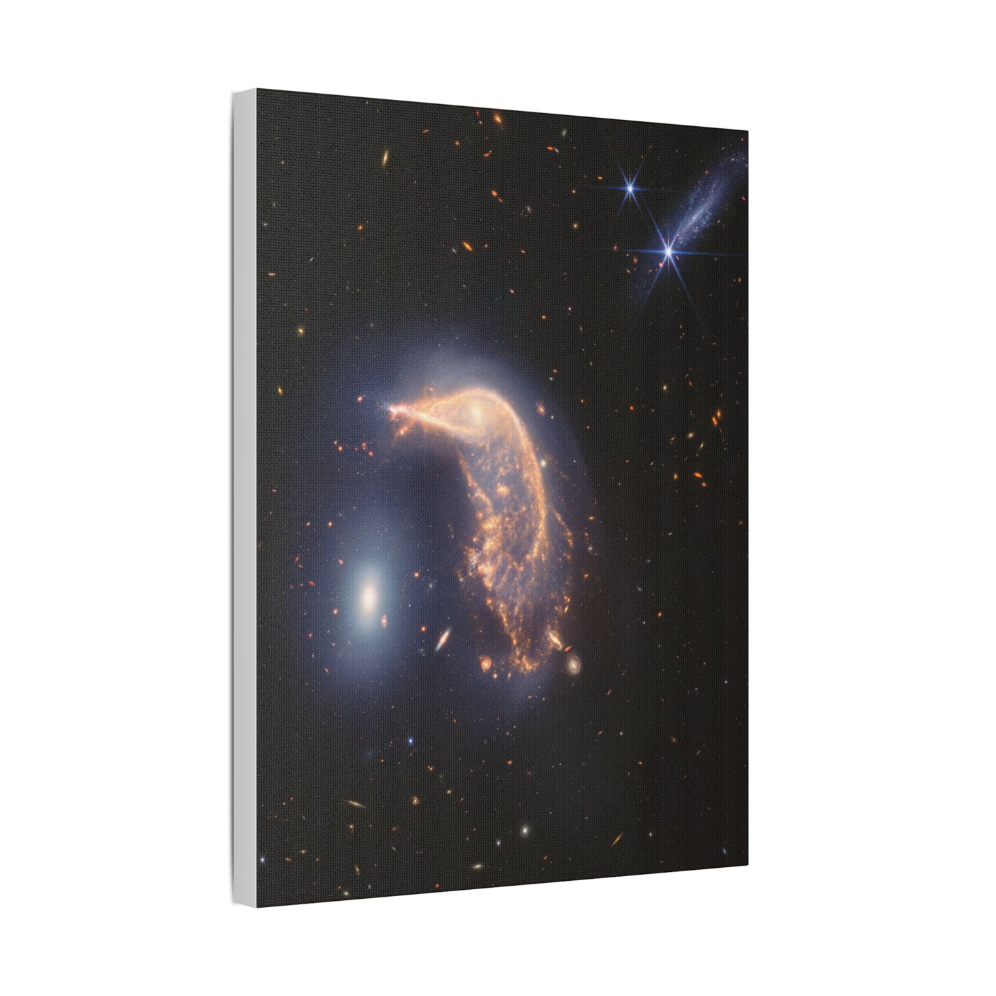 Interacting Galaxies Arp 142, Satin Canvas