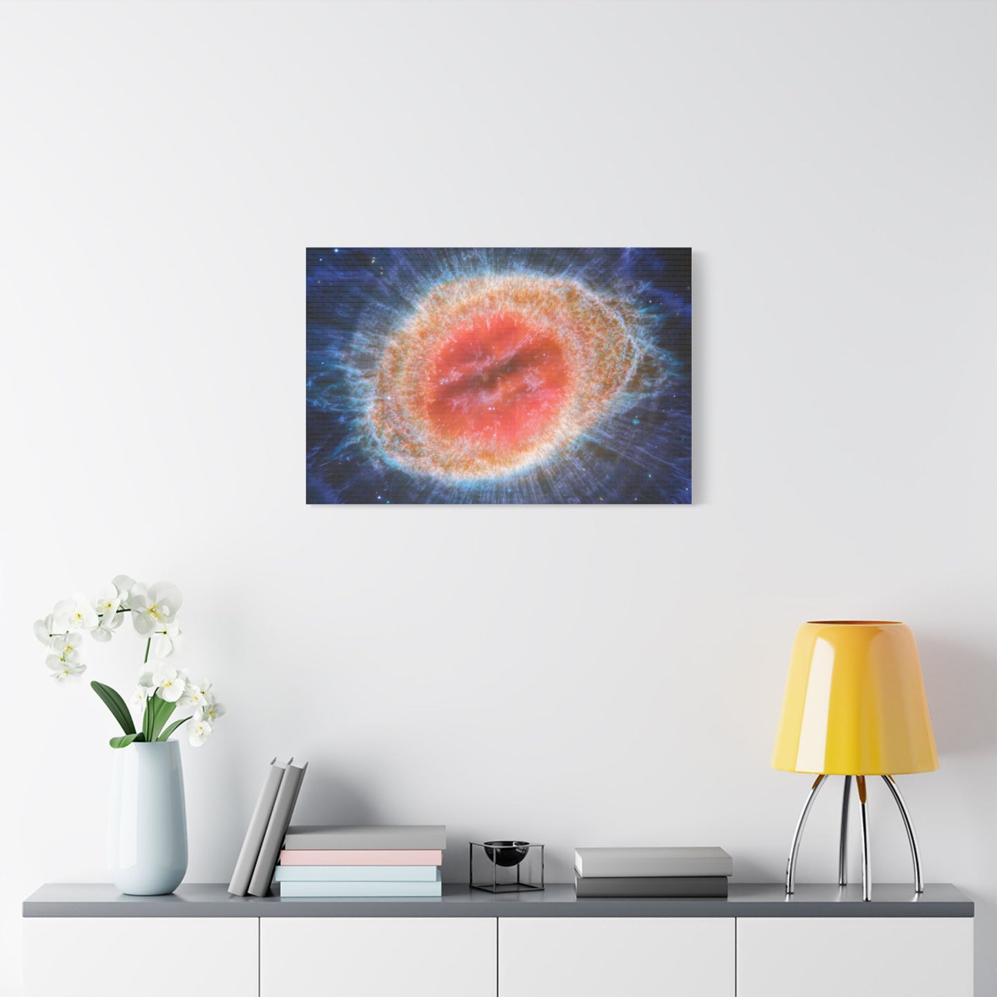 Ring Nebula (MIRI image), Satin Canvas