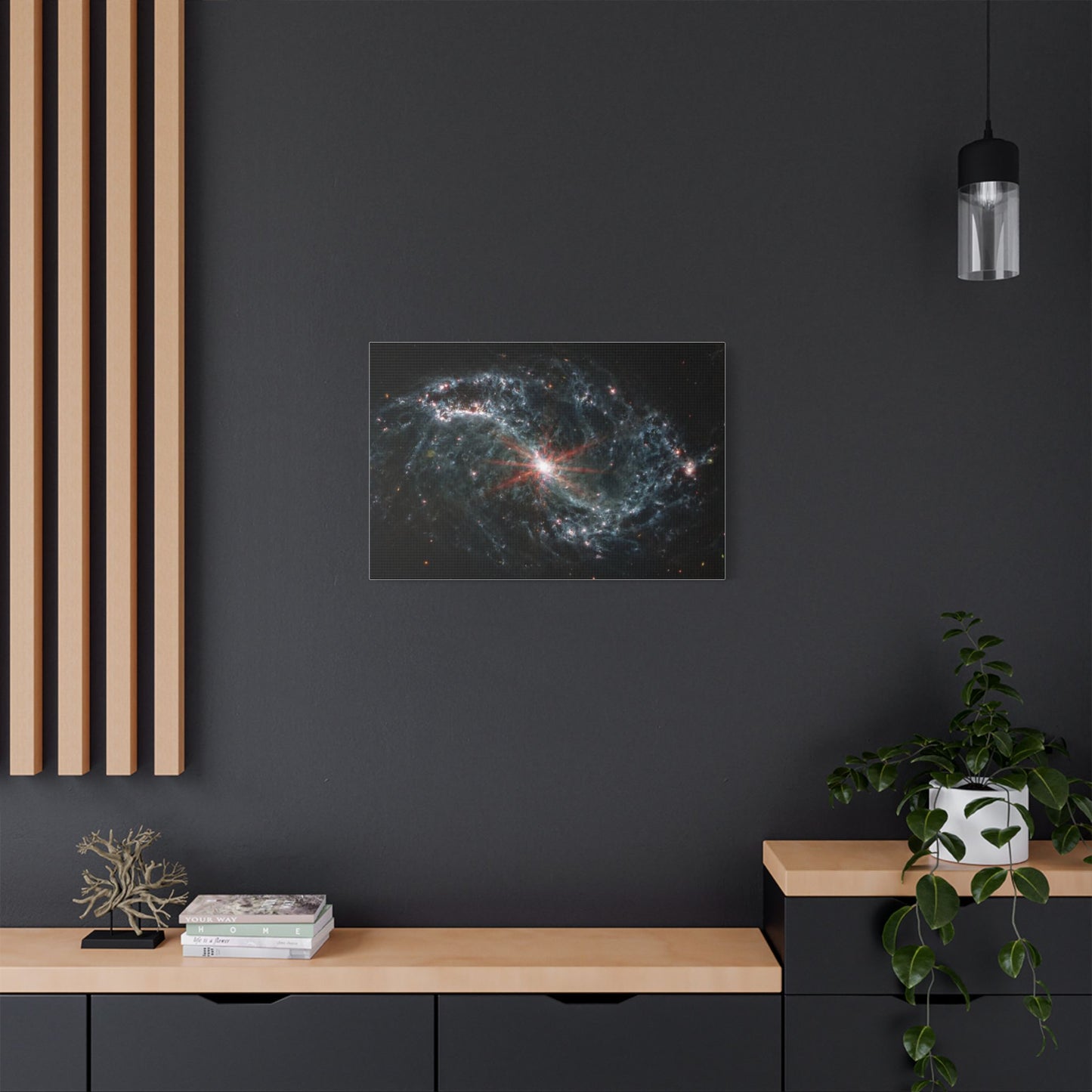 Intricate Networks of Gas and Dust in Nearby Galaxies, Satin Canvas
