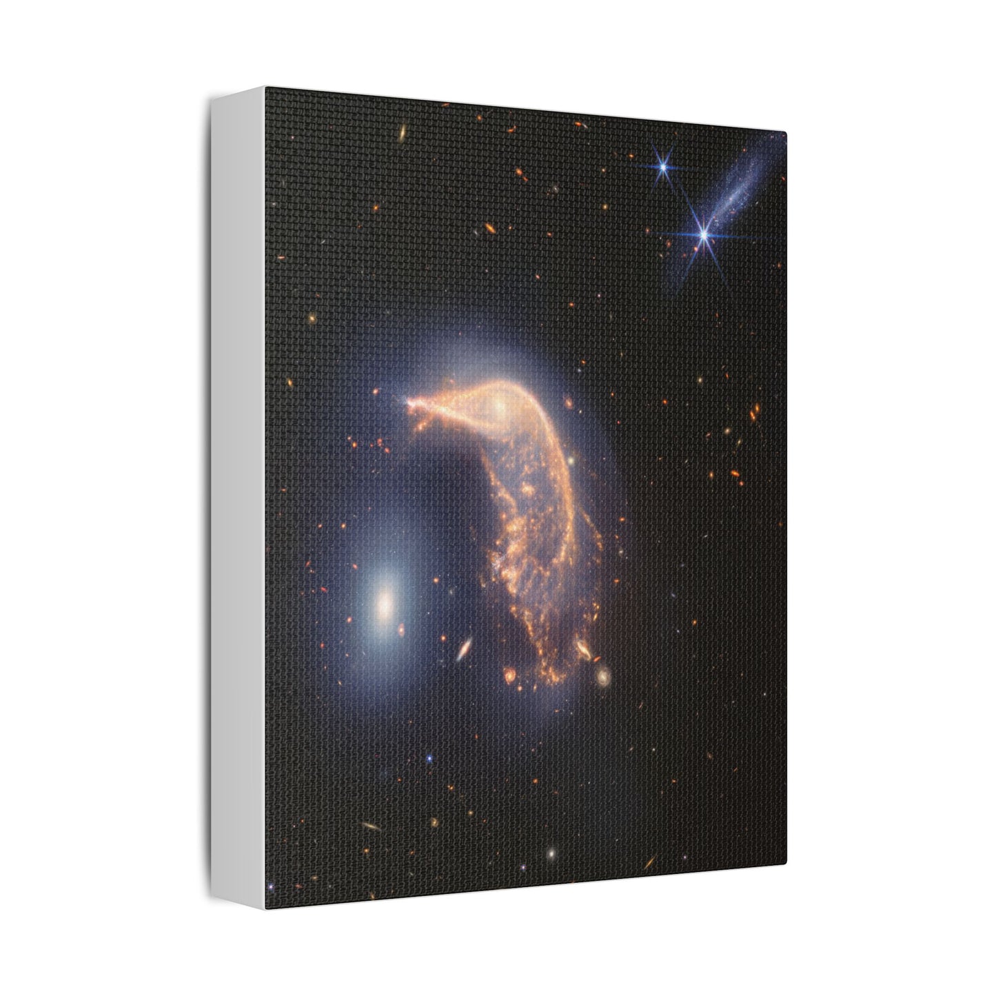 Interacting Galaxies Arp 142, Satin Canvas
