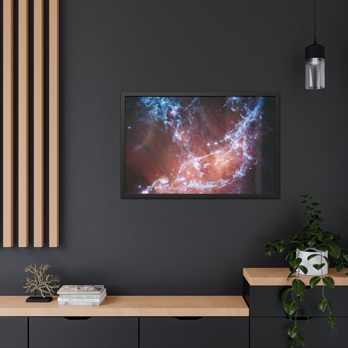 NGC 346, Hand Crafted Wooden Framed Poster