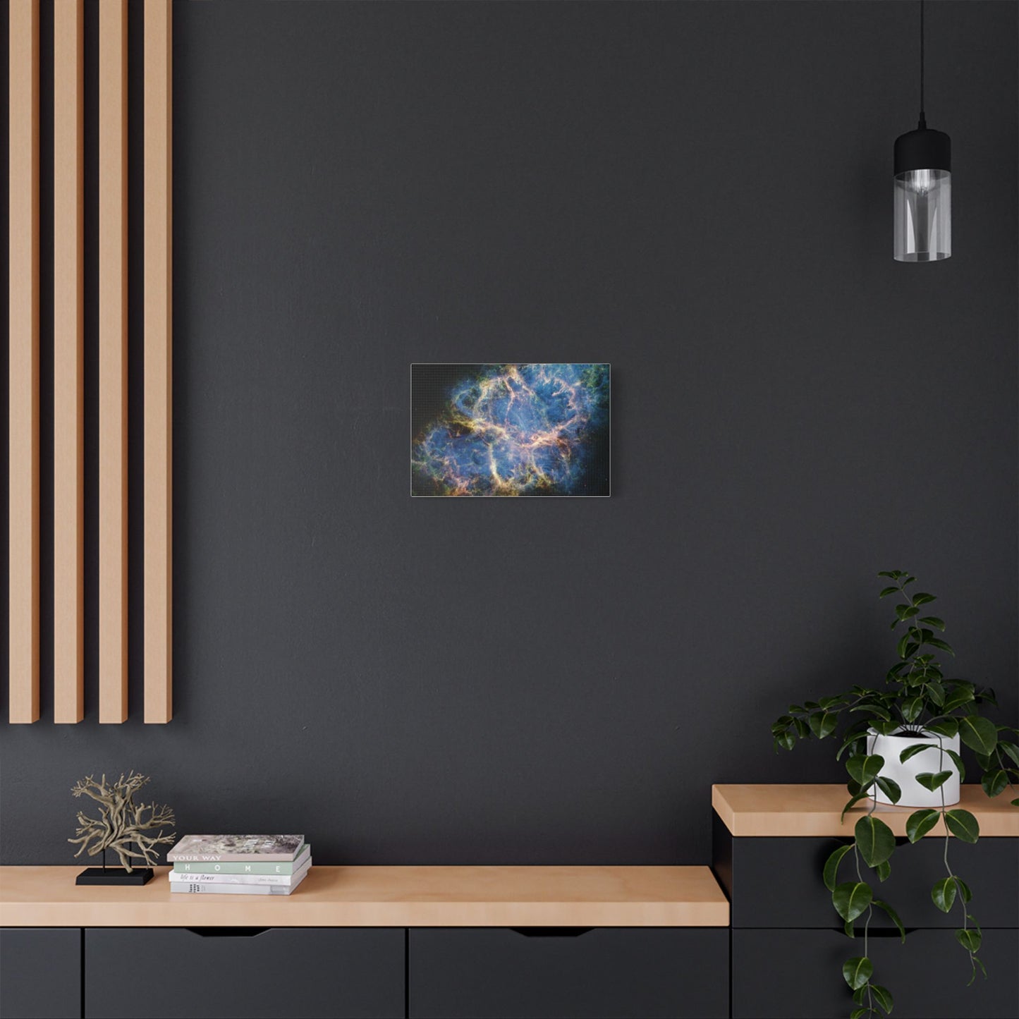 Crab Nebula, Satin Canvas