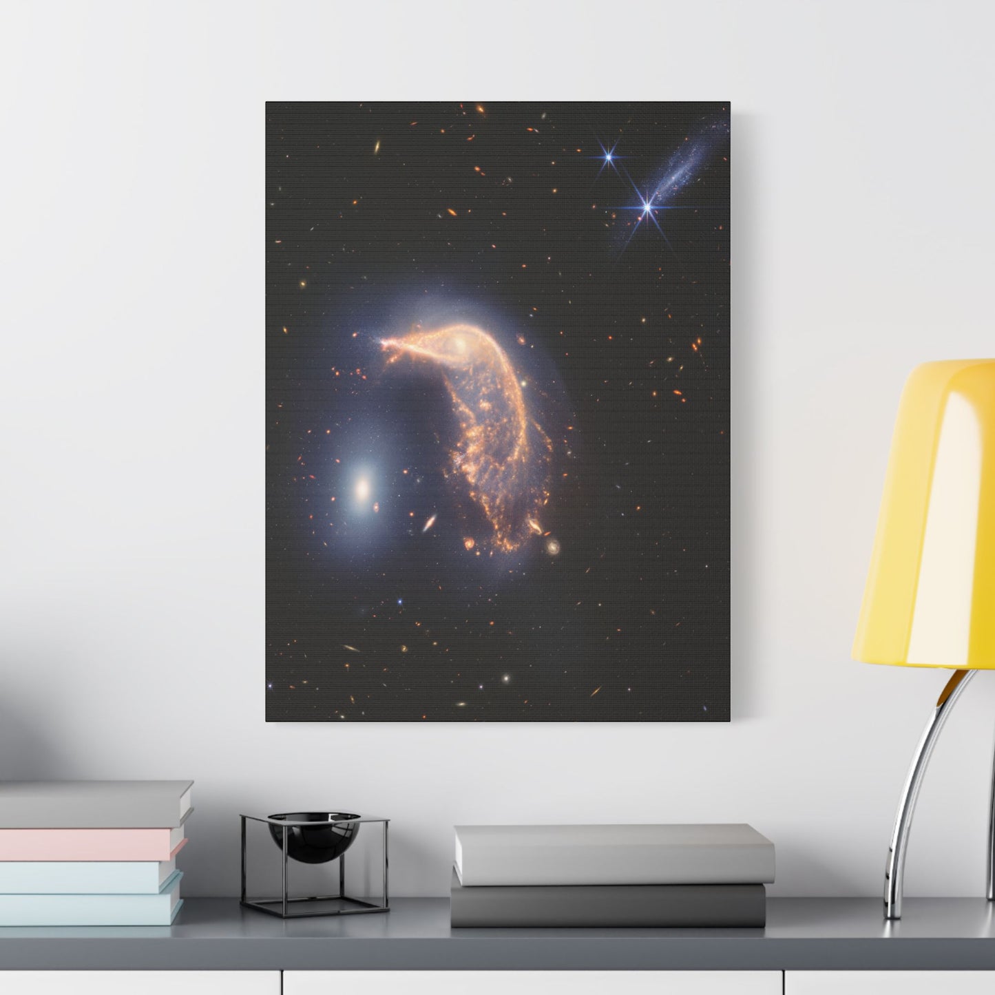 Interacting Galaxies Arp 142, Satin Canvas