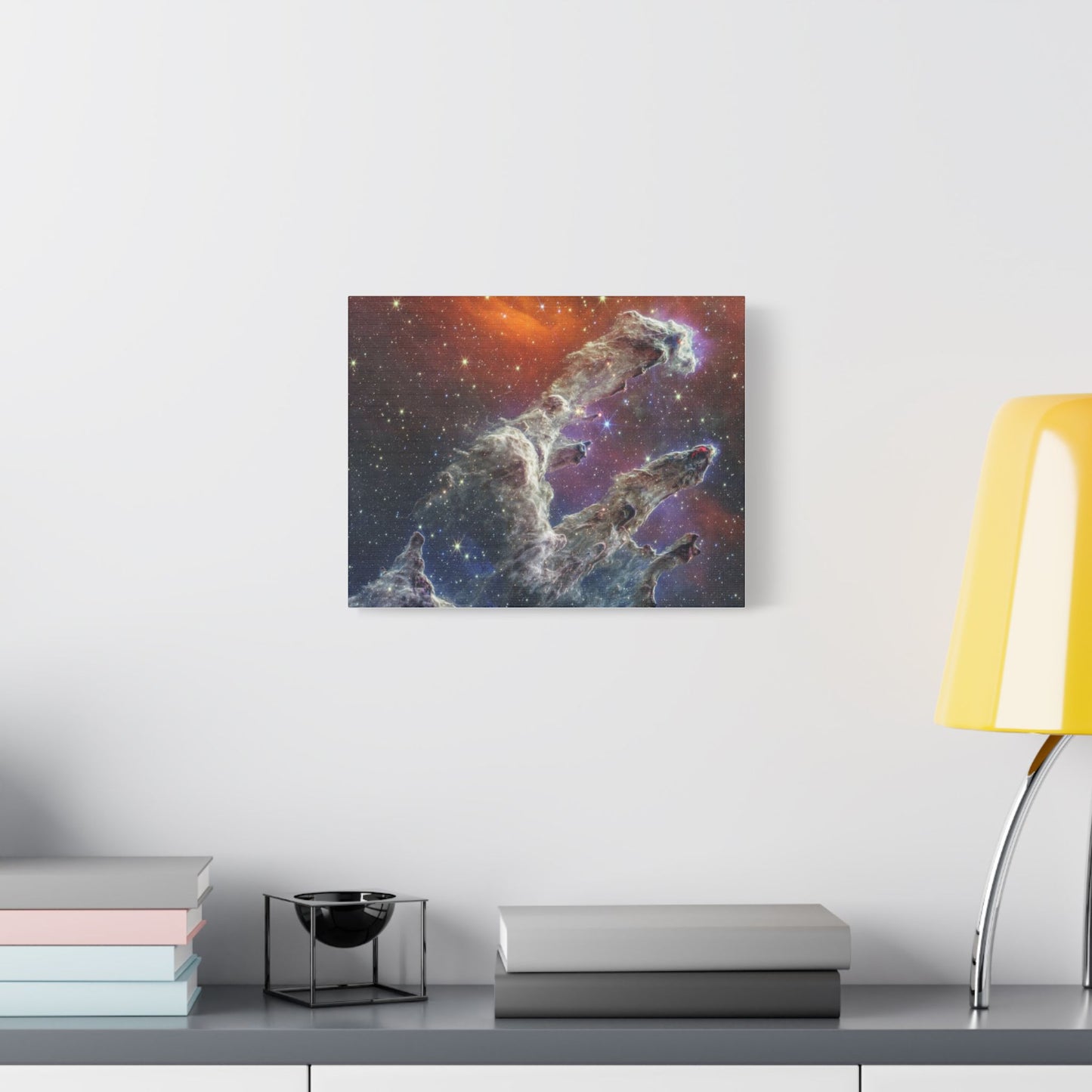 Pillars of Creation, Satin Canvas Print