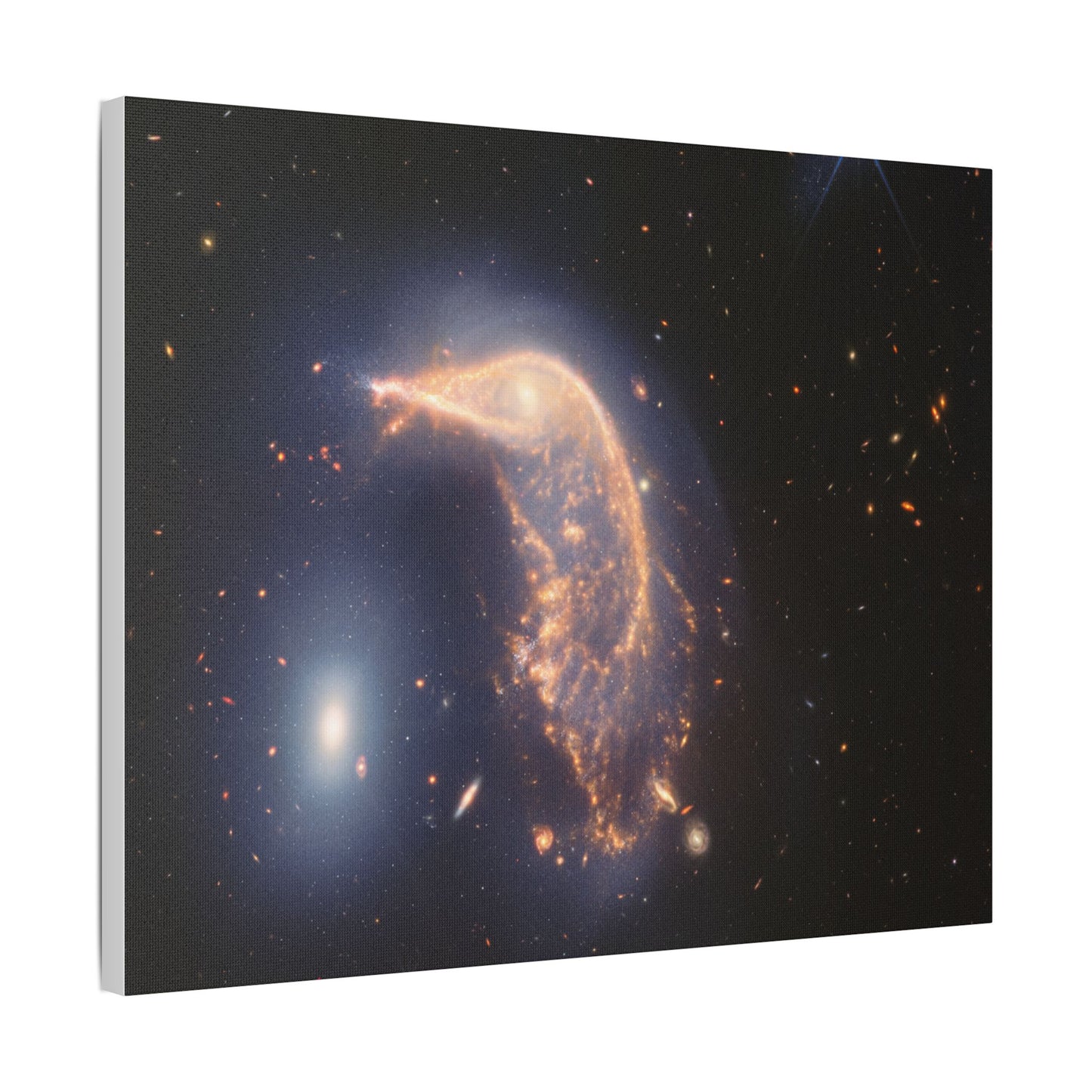 Interacting Galaxies Arp 142, Satin Canvas