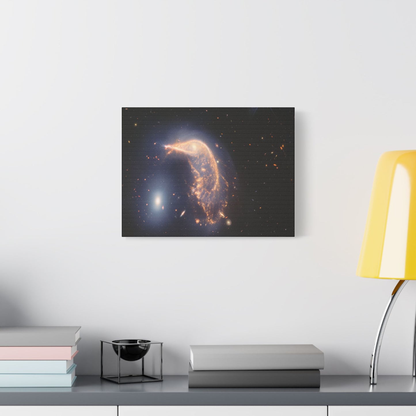 Interacting Galaxies Arp 142, Satin Canvas