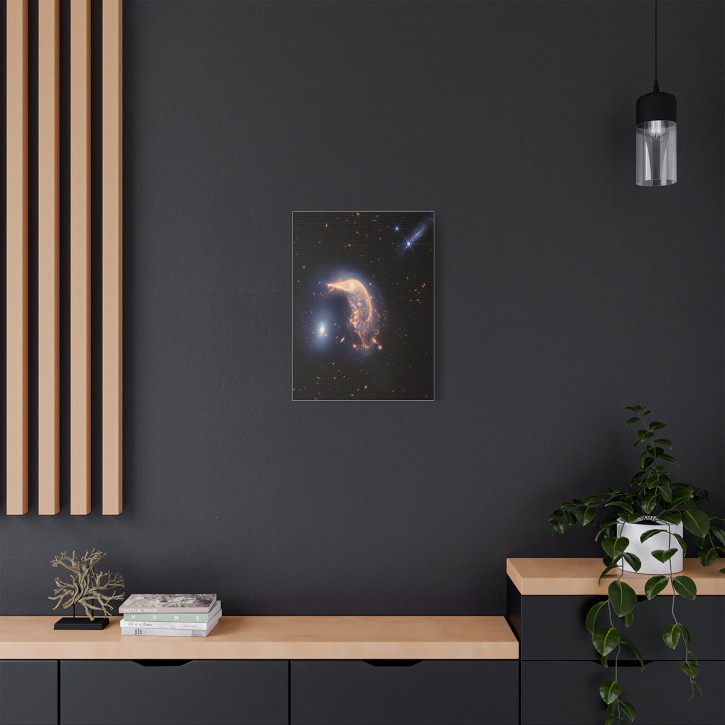 Interacting Galaxies Arp 142, Satin Canvas