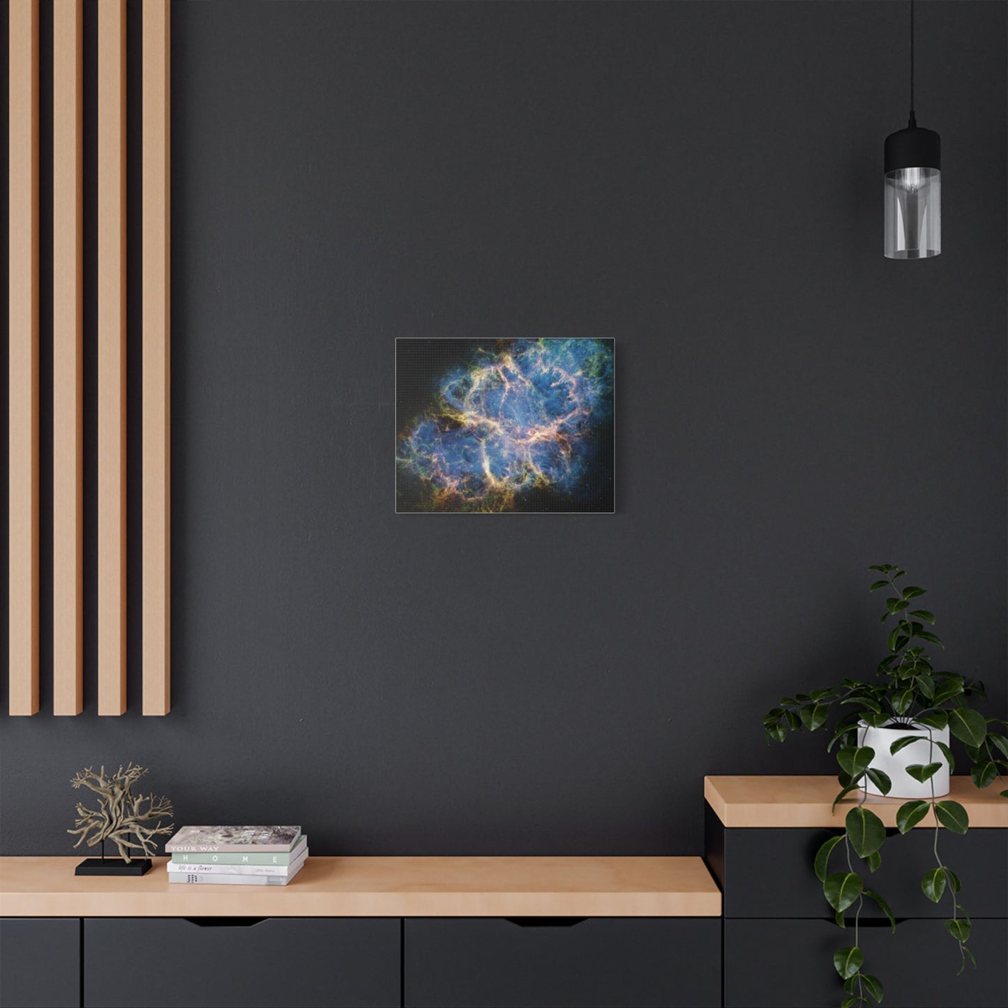 Crab Nebula, Satin Canvas