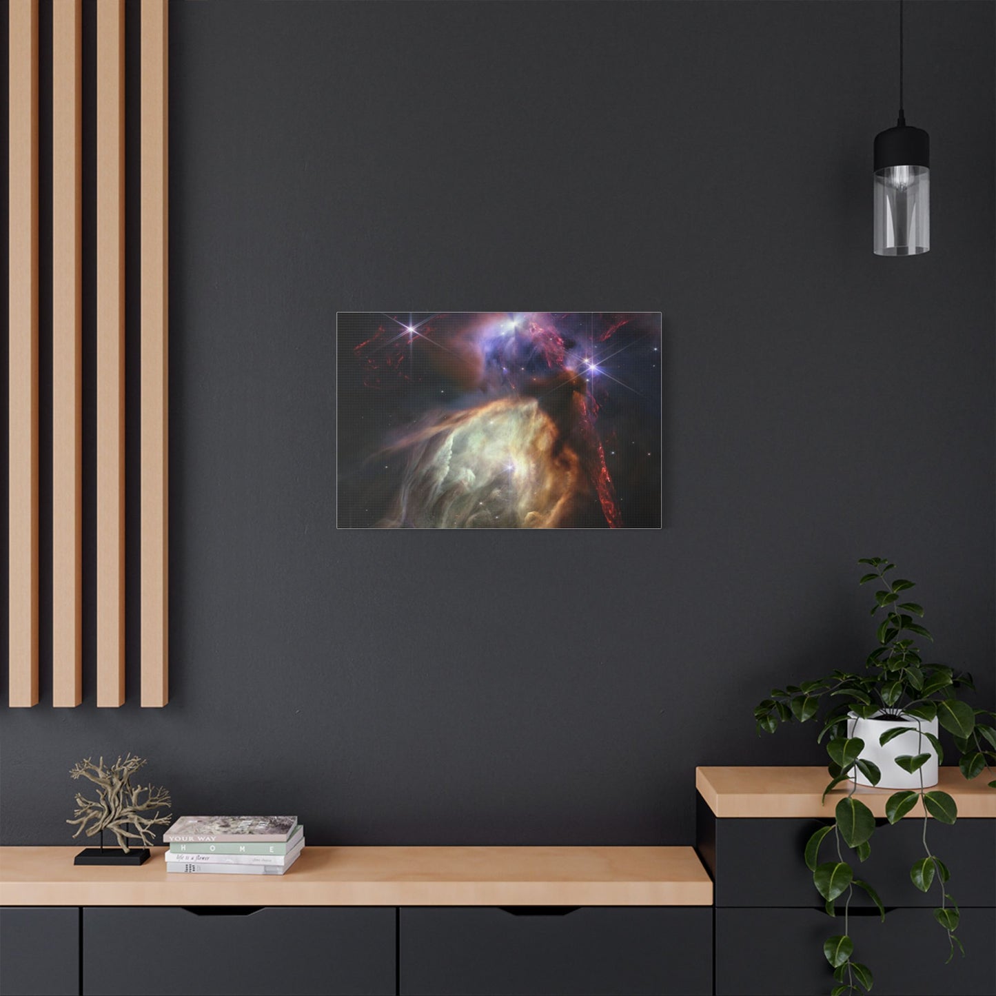 Close-up of Birth of Sun-like Star, Satin Canvas
