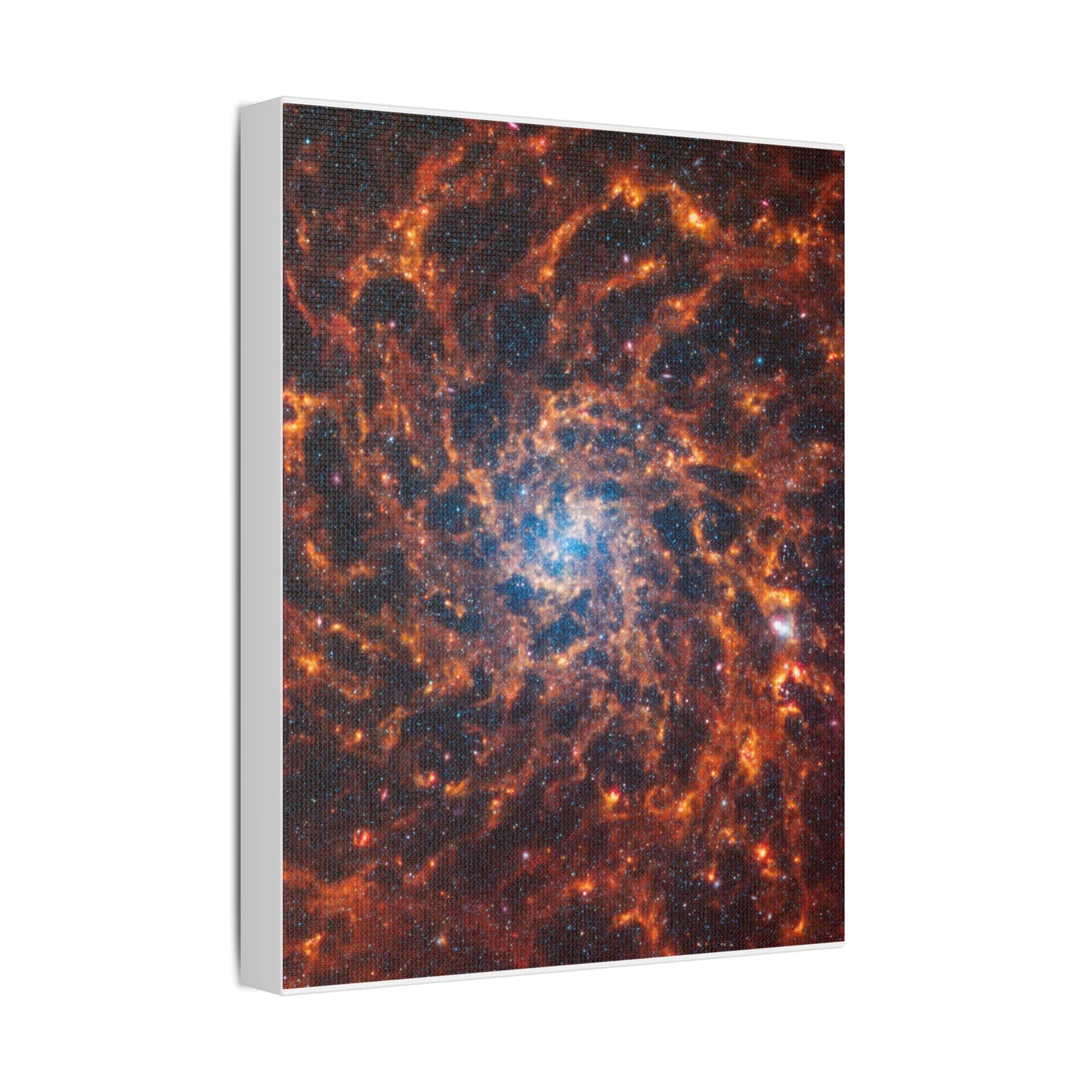 Spiral Galaxy IC 5332, Satin Canvas