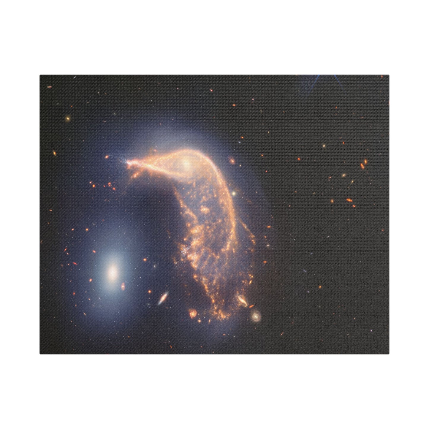 Interacting Galaxies Arp 142, Satin Canvas