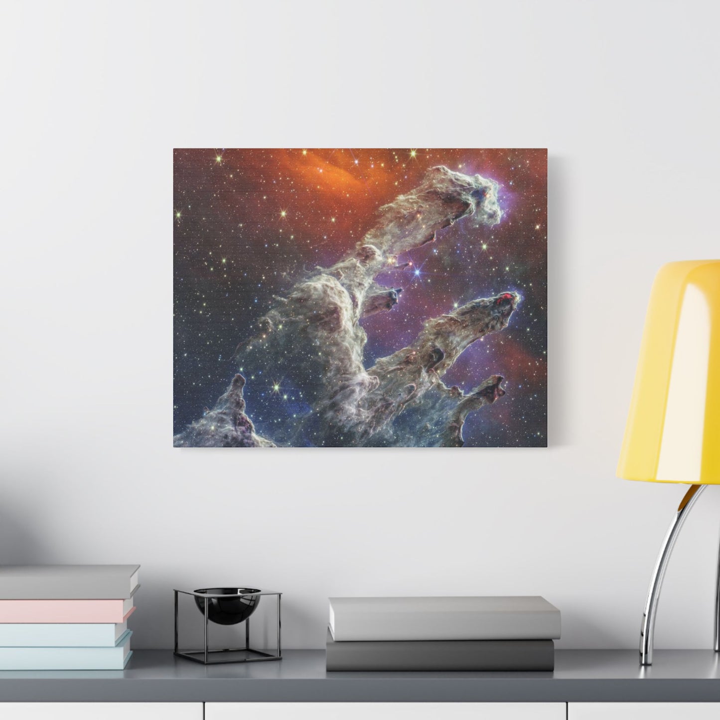 Pillars of Creation, Satin Canvas Print