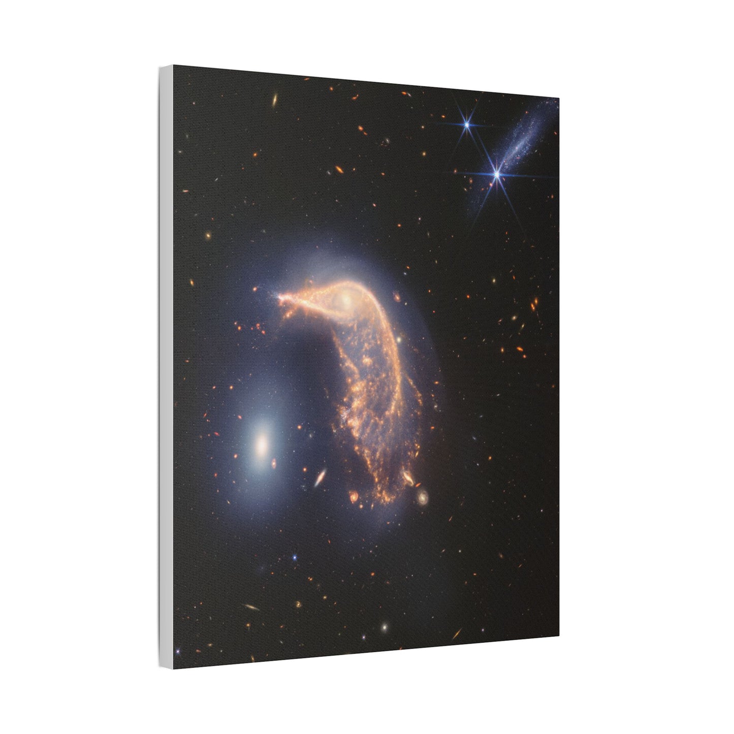 Interacting Galaxies Arp 142, Satin Canvas