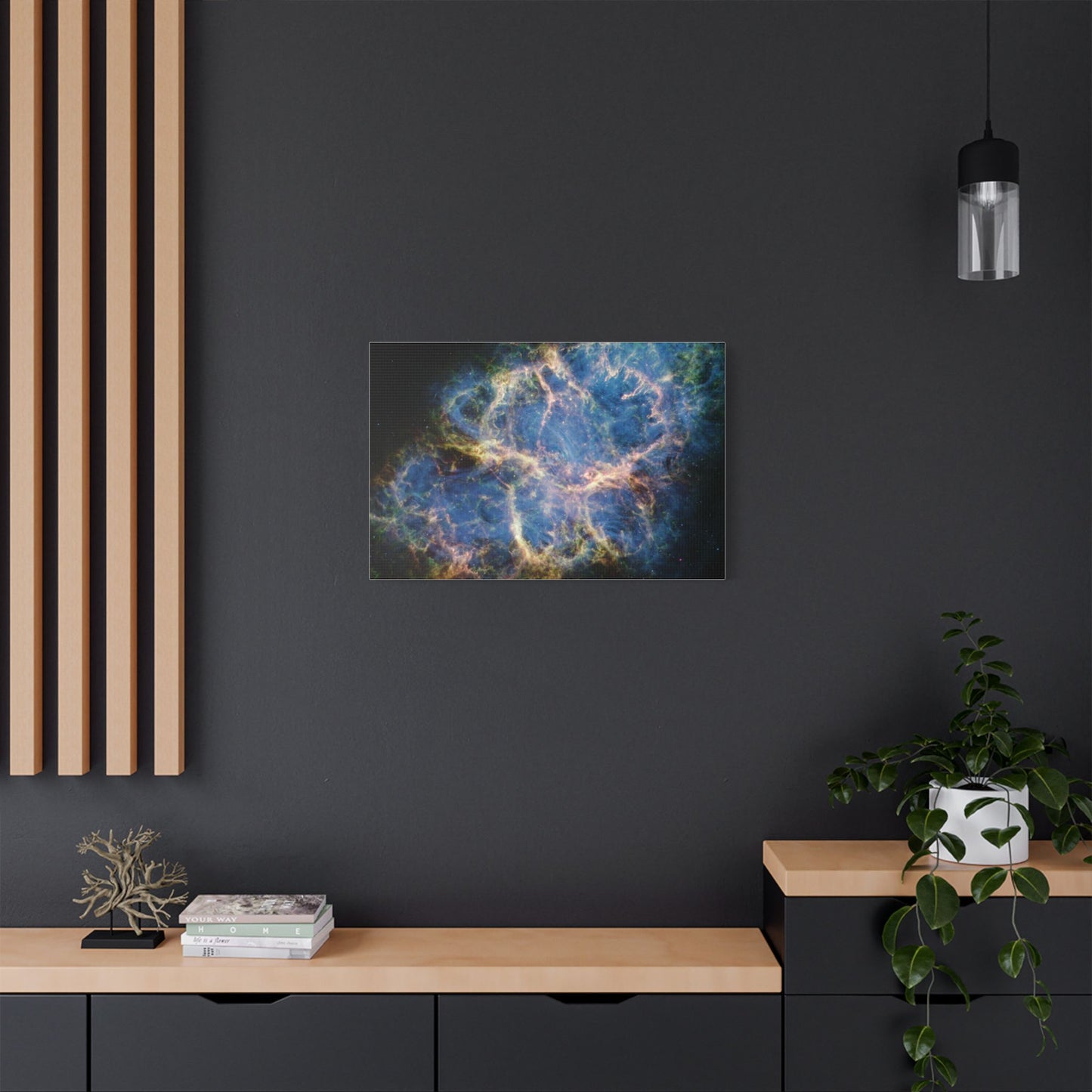 Crab Nebula, Satin Canvas