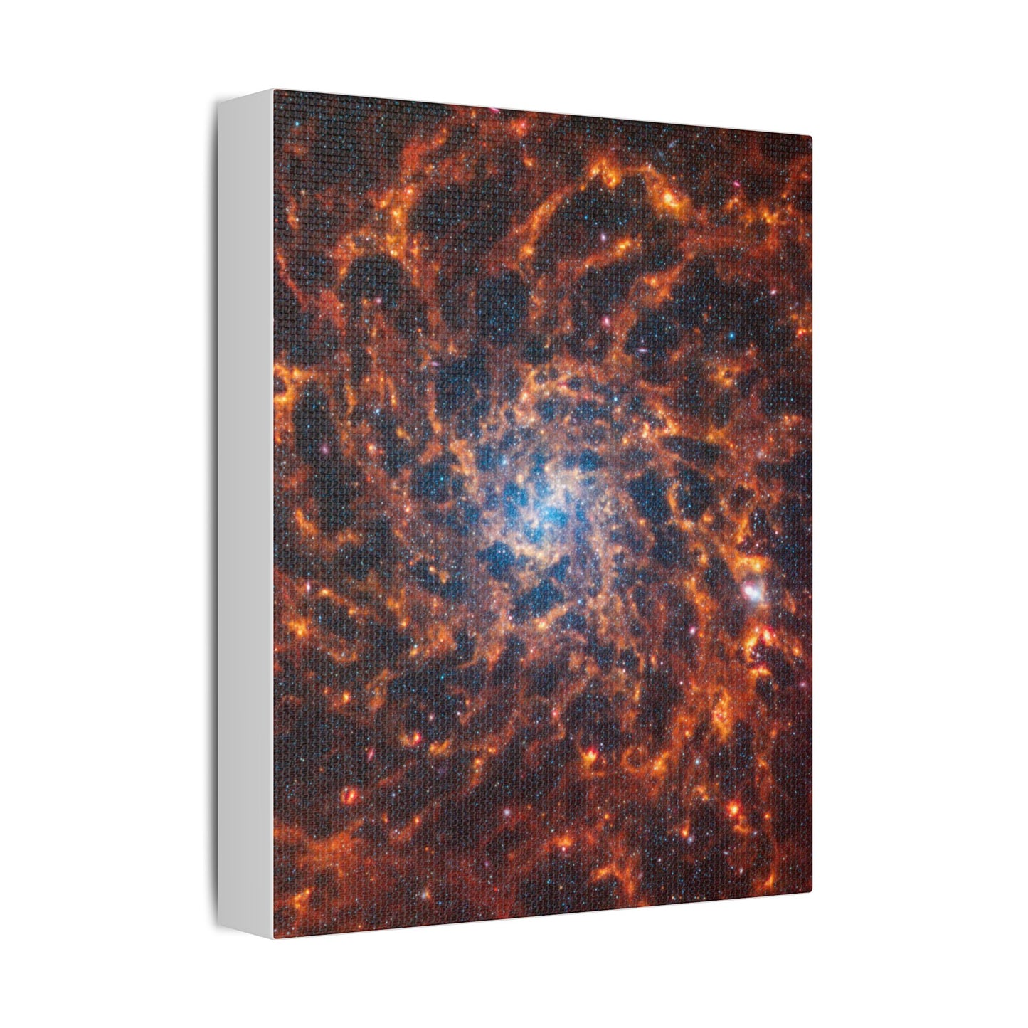 Spiral Galaxy IC 5332, Satin Canvas