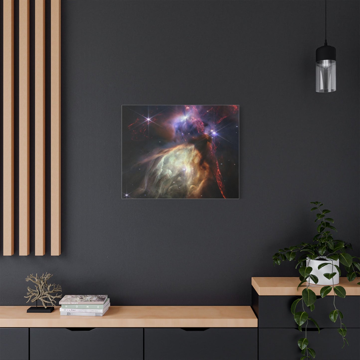 Close-up of Birth of Sun-like Star, Satin Canvas