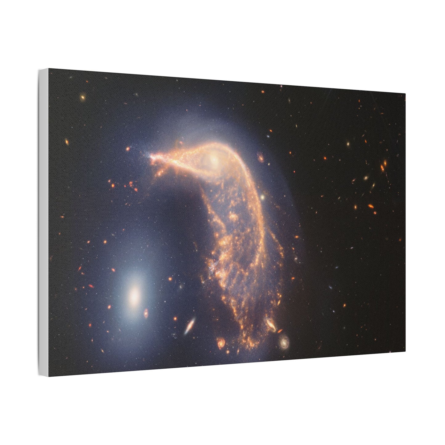 Interacting Galaxies Arp 142, Satin Canvas