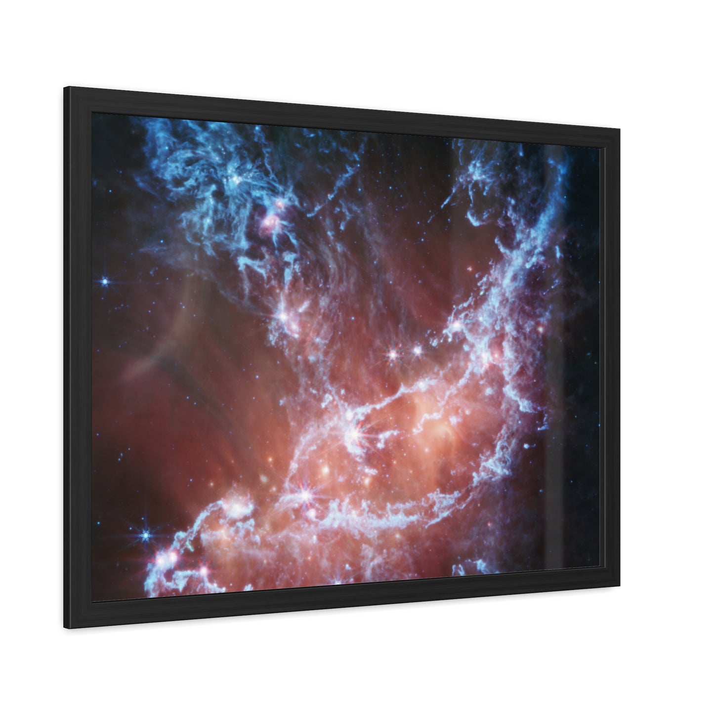 NGC 346, Hand Crafted Wooden Framed Poster