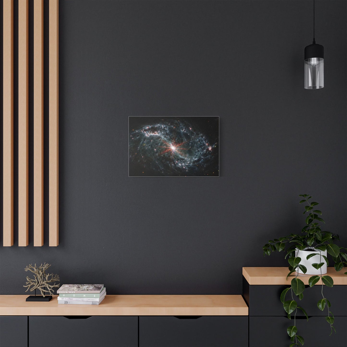 Intricate Networks of Gas and Dust in Nearby Galaxies, Satin Canvas