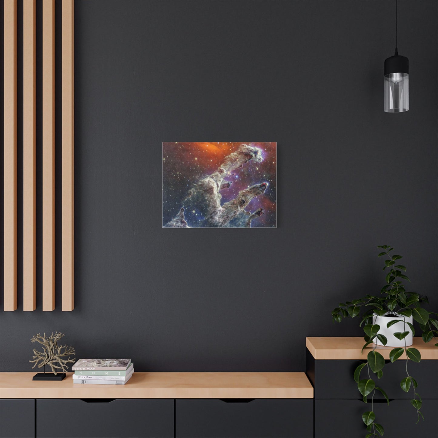 Pillars of Creation, Satin Canvas Print