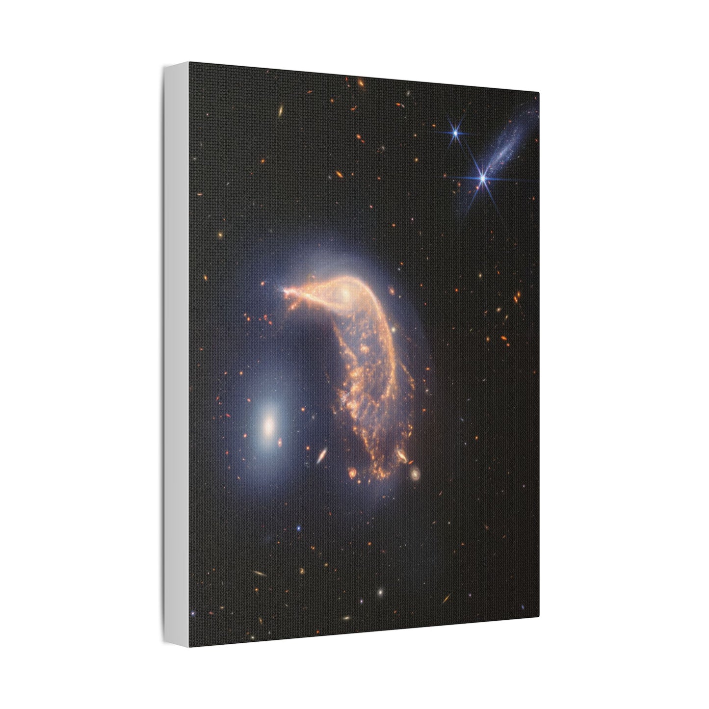 Interacting Galaxies Arp 142, Satin Canvas