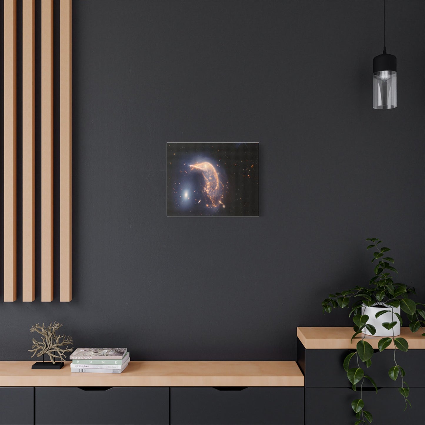 Interacting Galaxies Arp 142, Satin Canvas