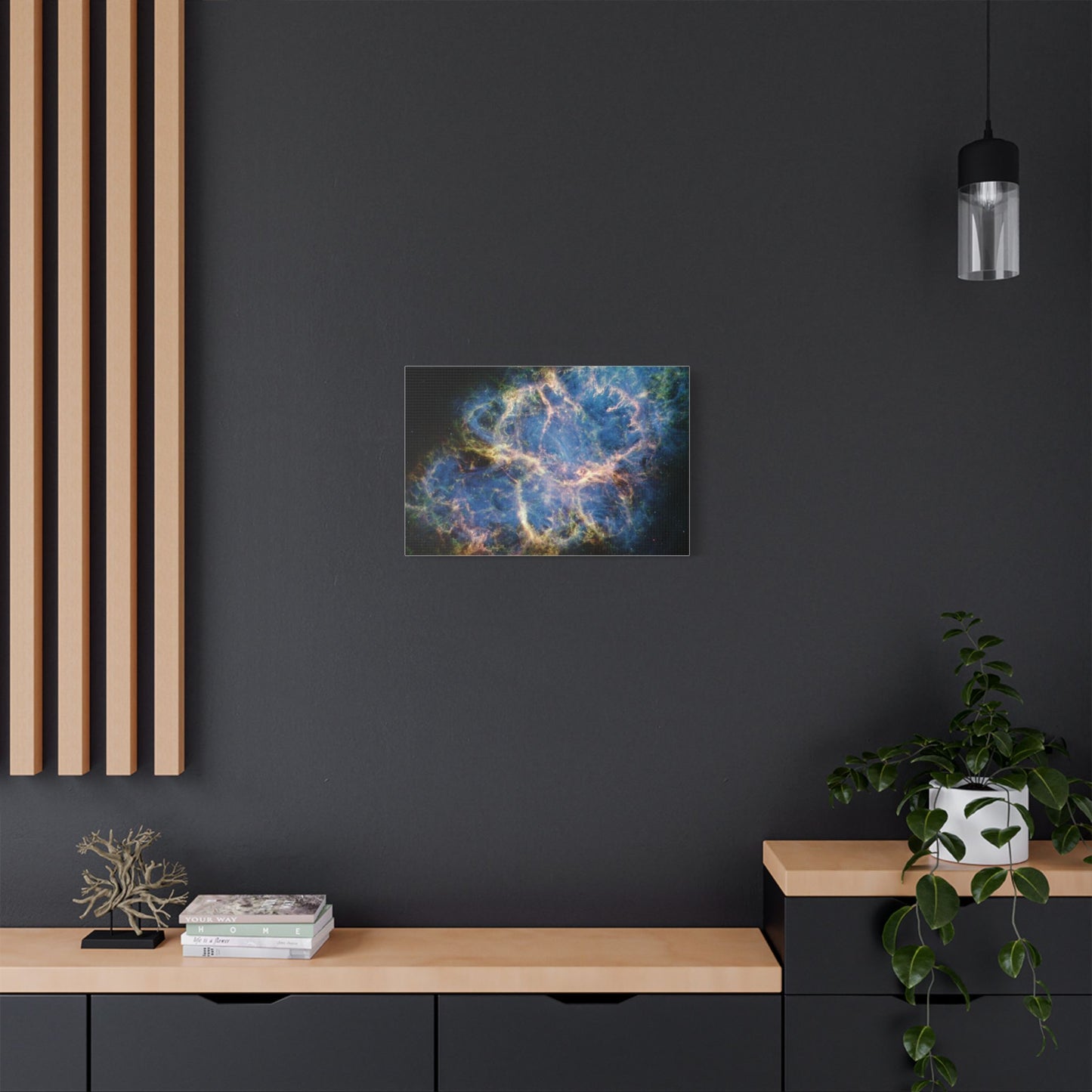 Crab Nebula, Satin Canvas