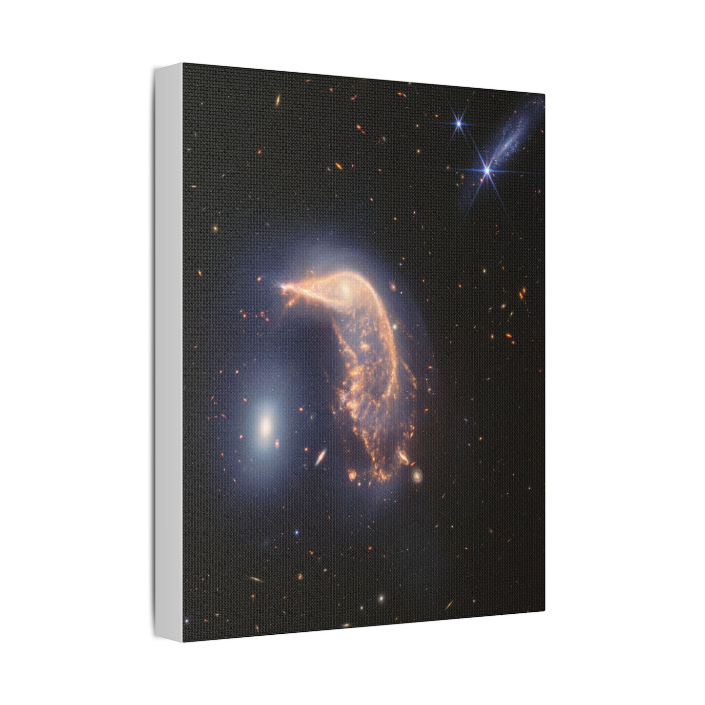 Interacting Galaxies Arp 142, Satin Canvas