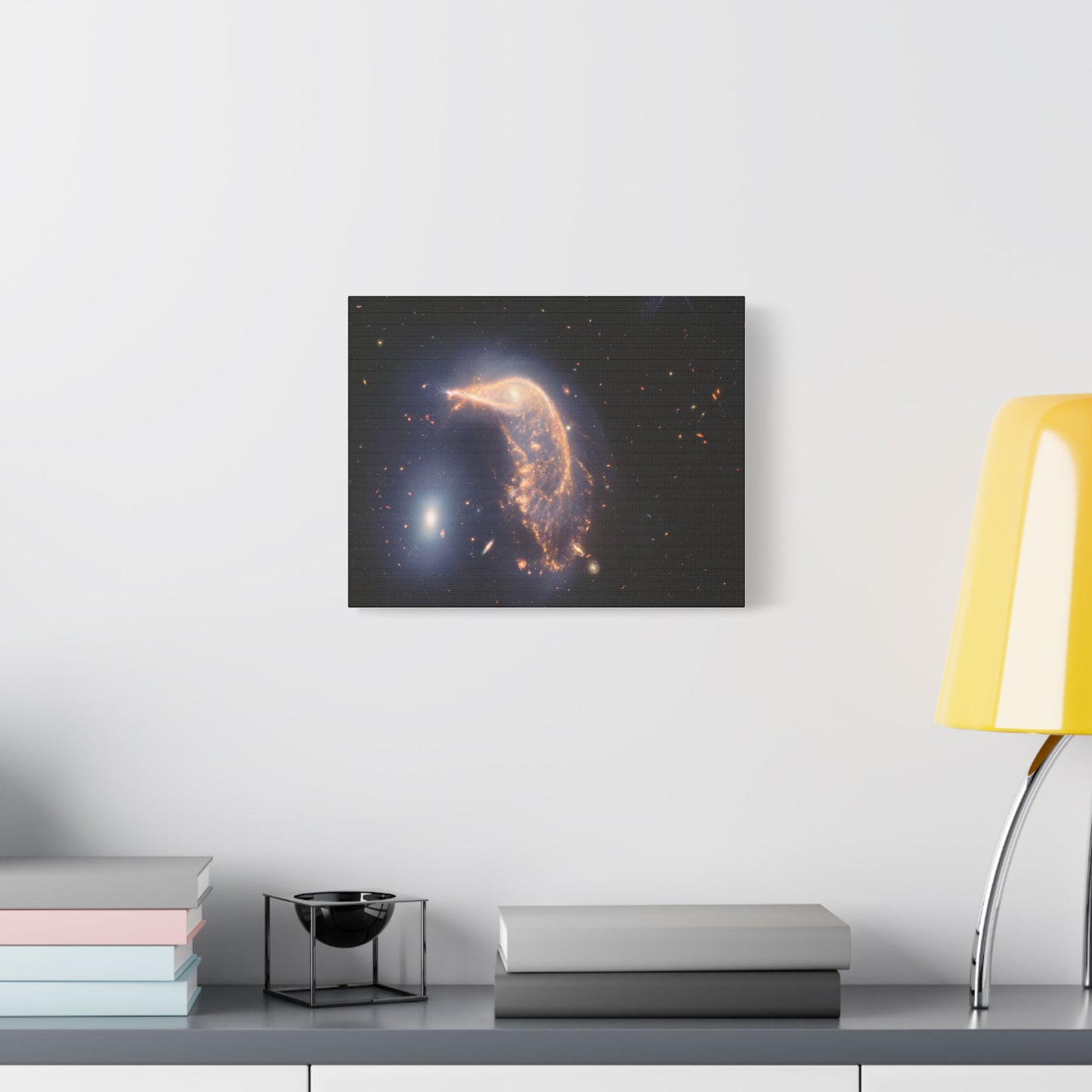 Interacting Galaxies Arp 142, Satin Canvas