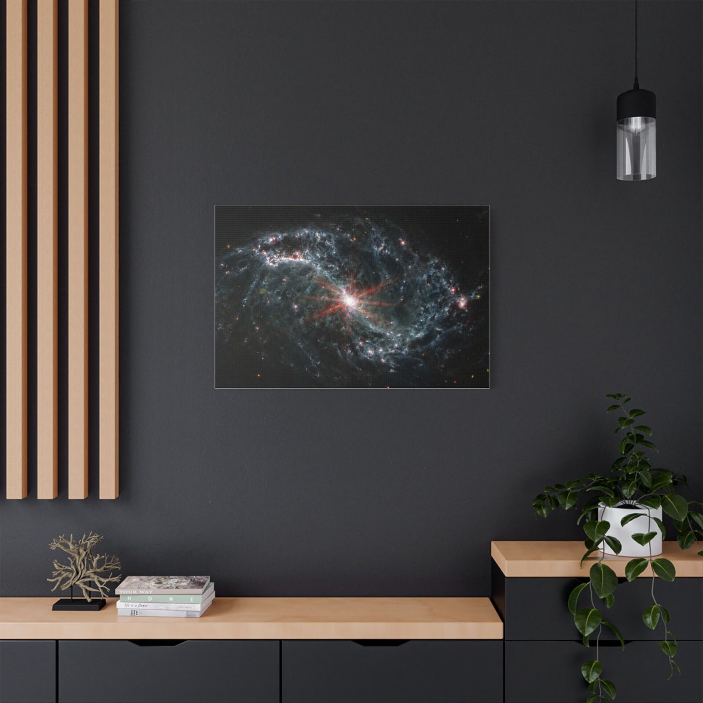 Intricate Networks of Gas and Dust in Nearby Galaxies, Satin Canvas