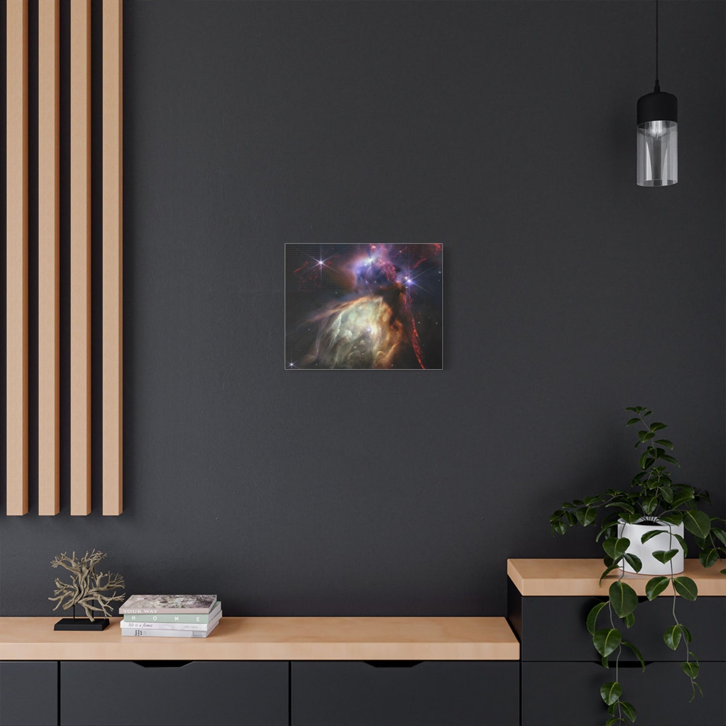Close-up of Birth of Sun-like Star, Satin Canvas