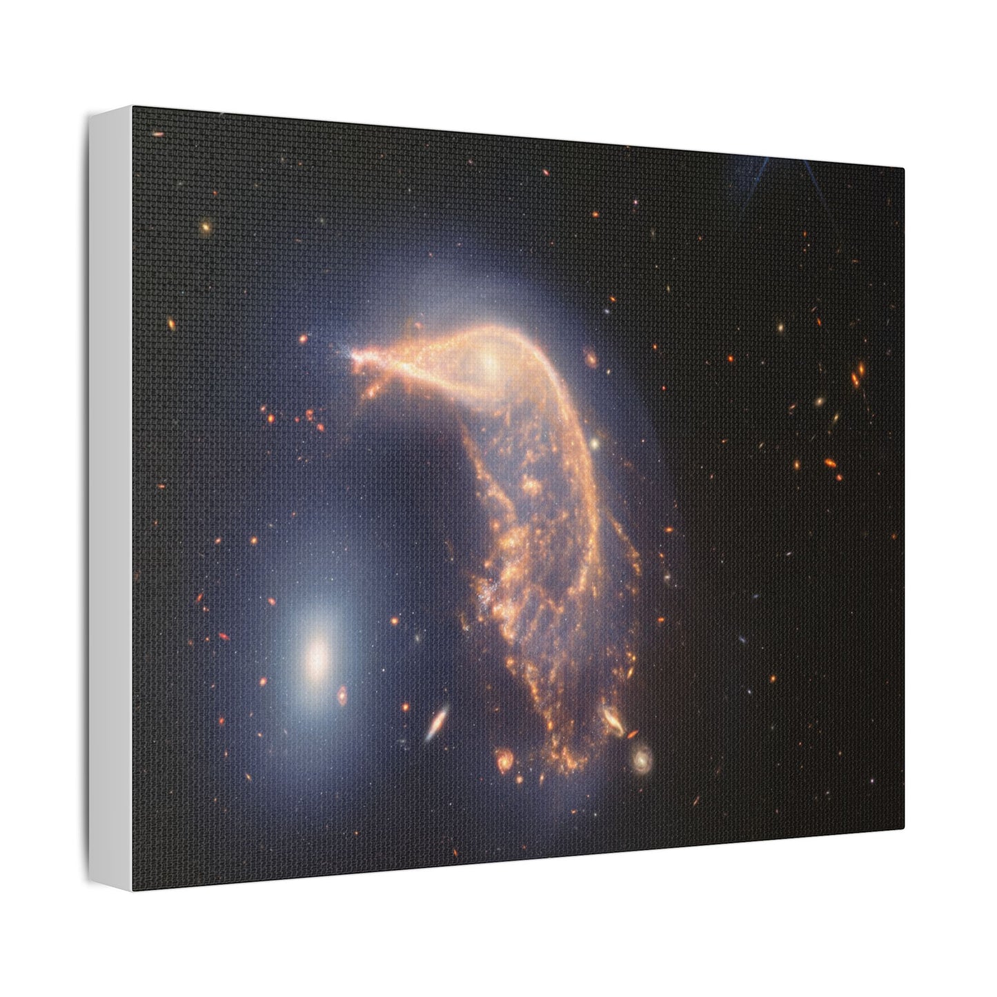 Interacting Galaxies Arp 142, Satin Canvas