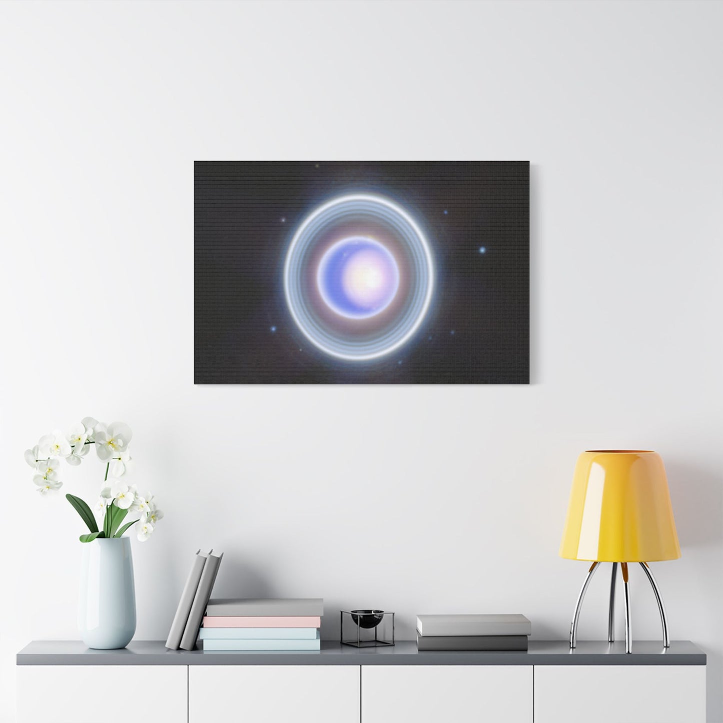 Uranus Close-up, Satin Canvas