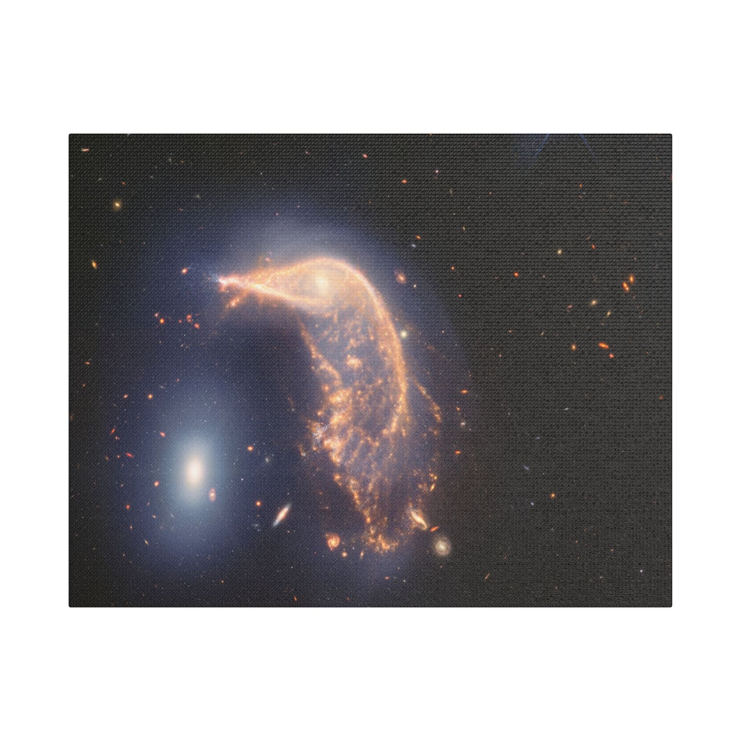 Interacting Galaxies Arp 142, Satin Canvas