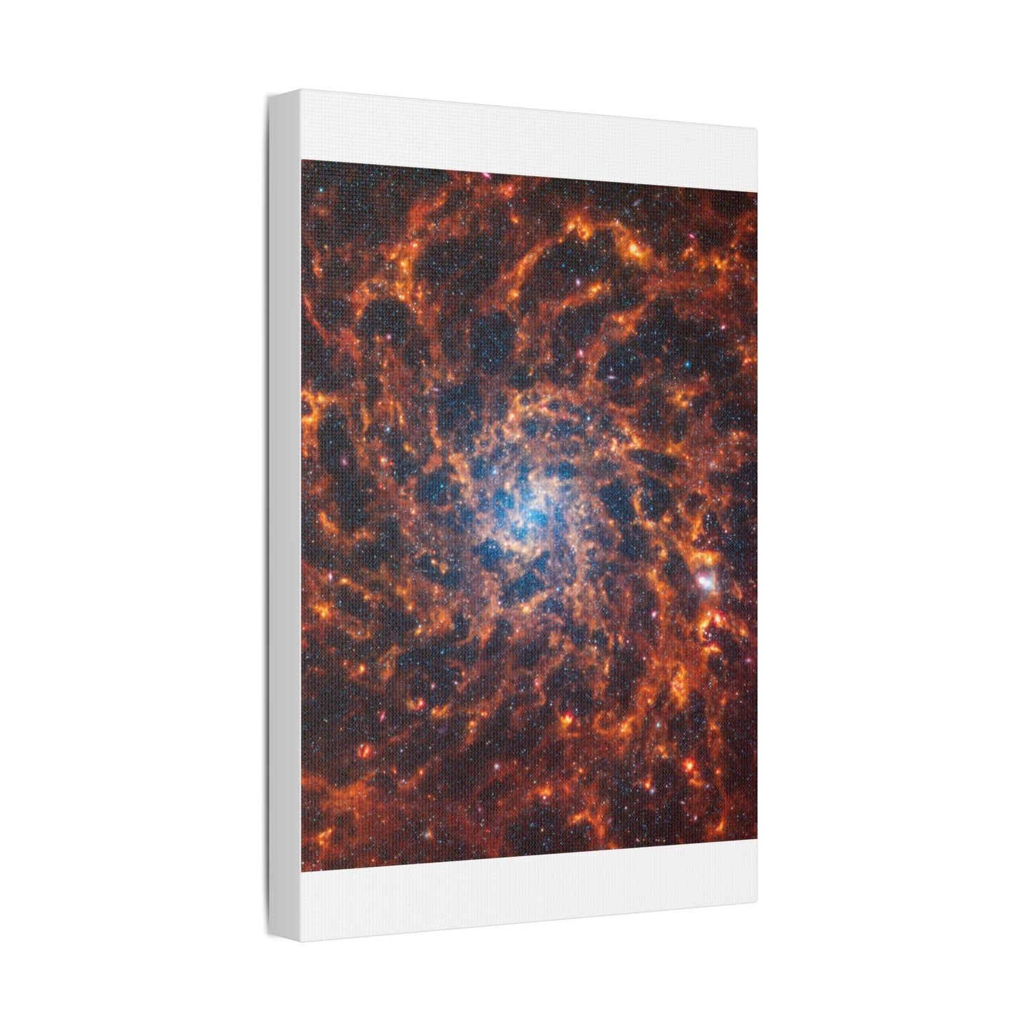 Spiral Galaxy IC 5332, Satin Canvas