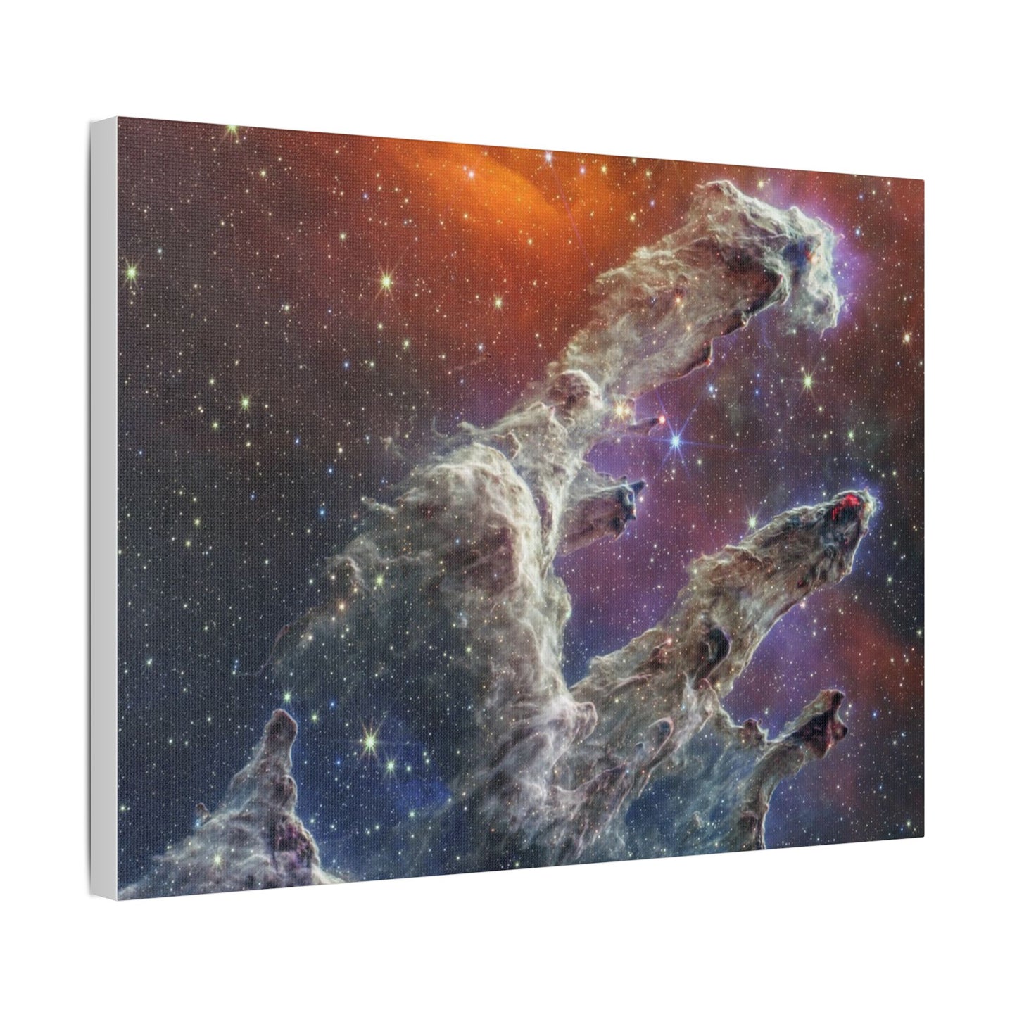 Pillars of Creation, Satin Canvas Print