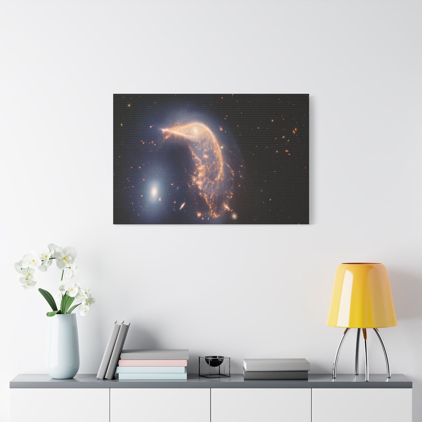 Interacting Galaxies Arp 142, Satin Canvas