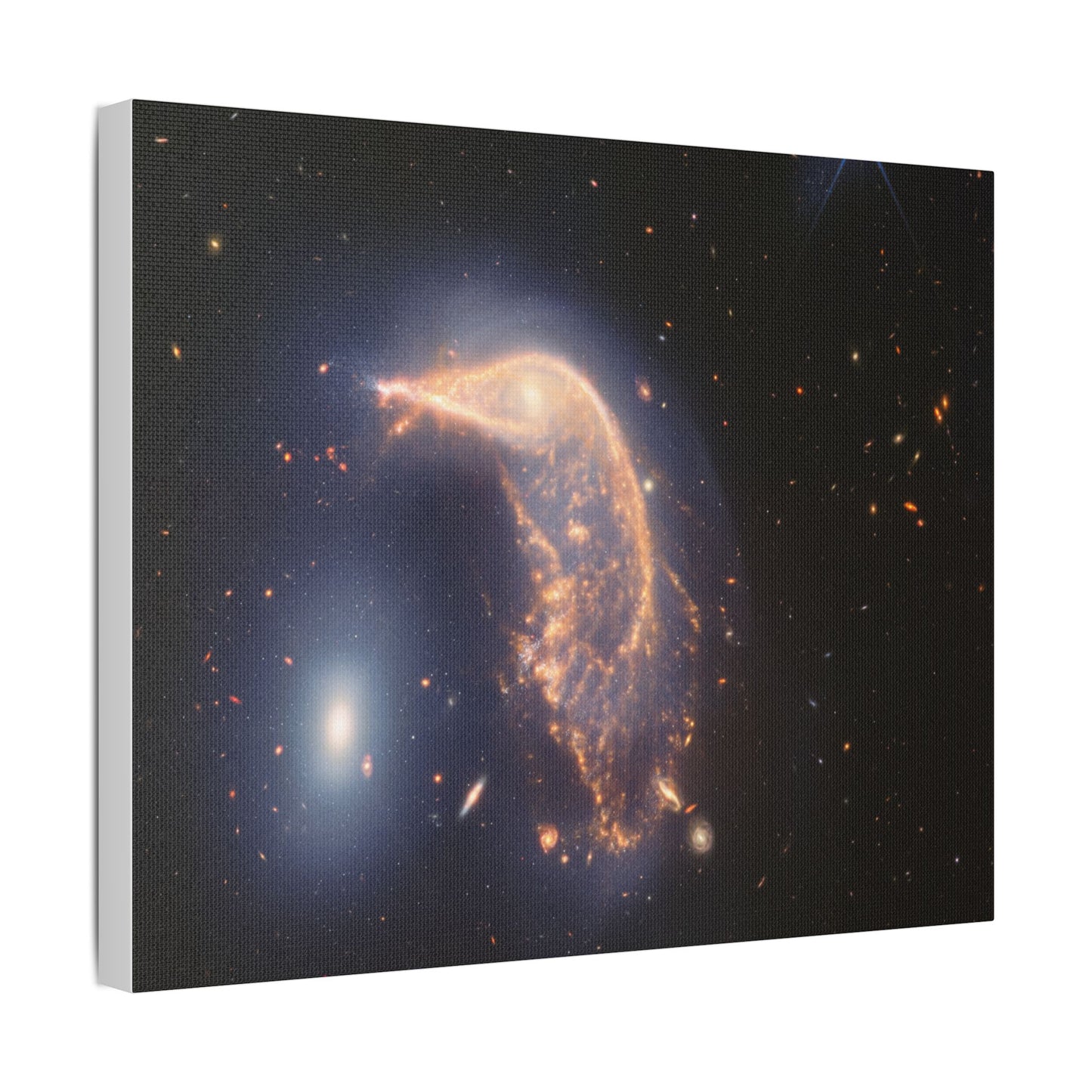 Interacting Galaxies Arp 142, Satin Canvas