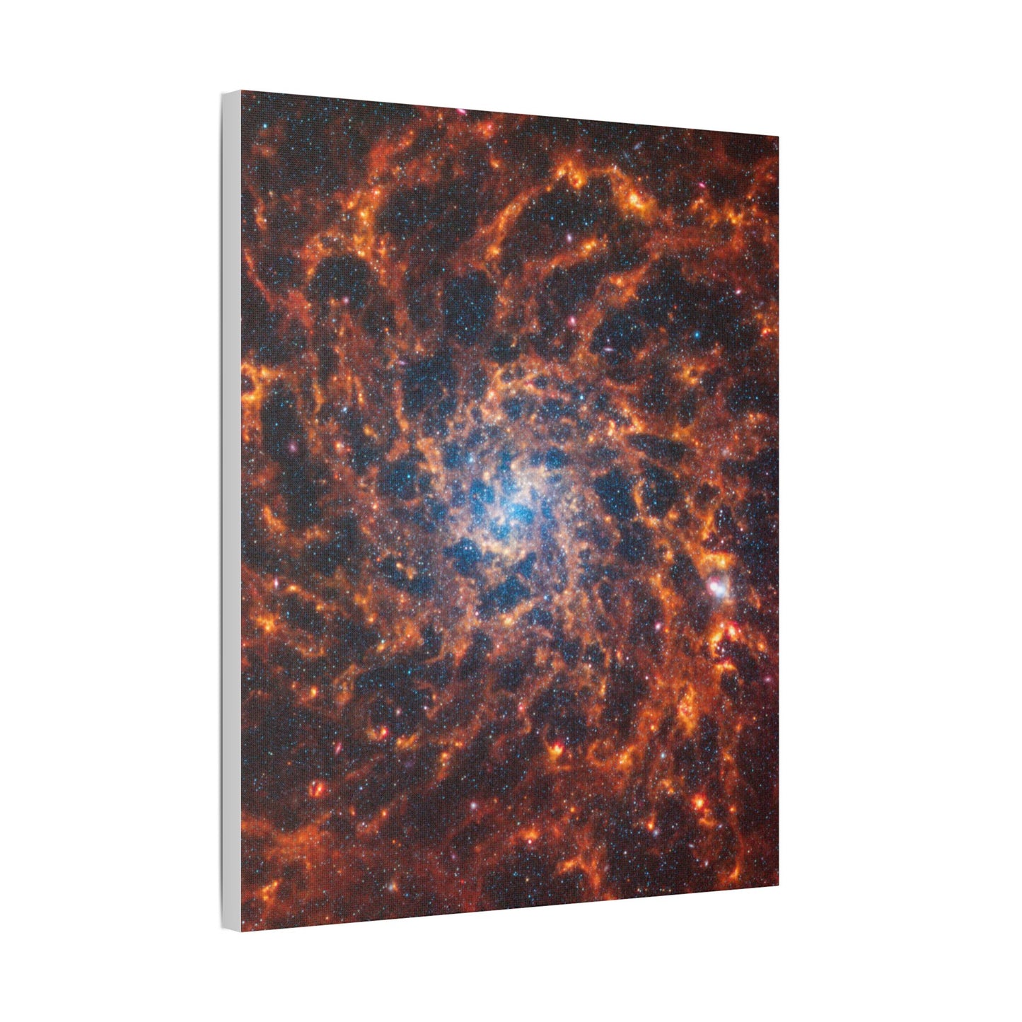 Spiral Galaxy IC 5332, Satin Canvas