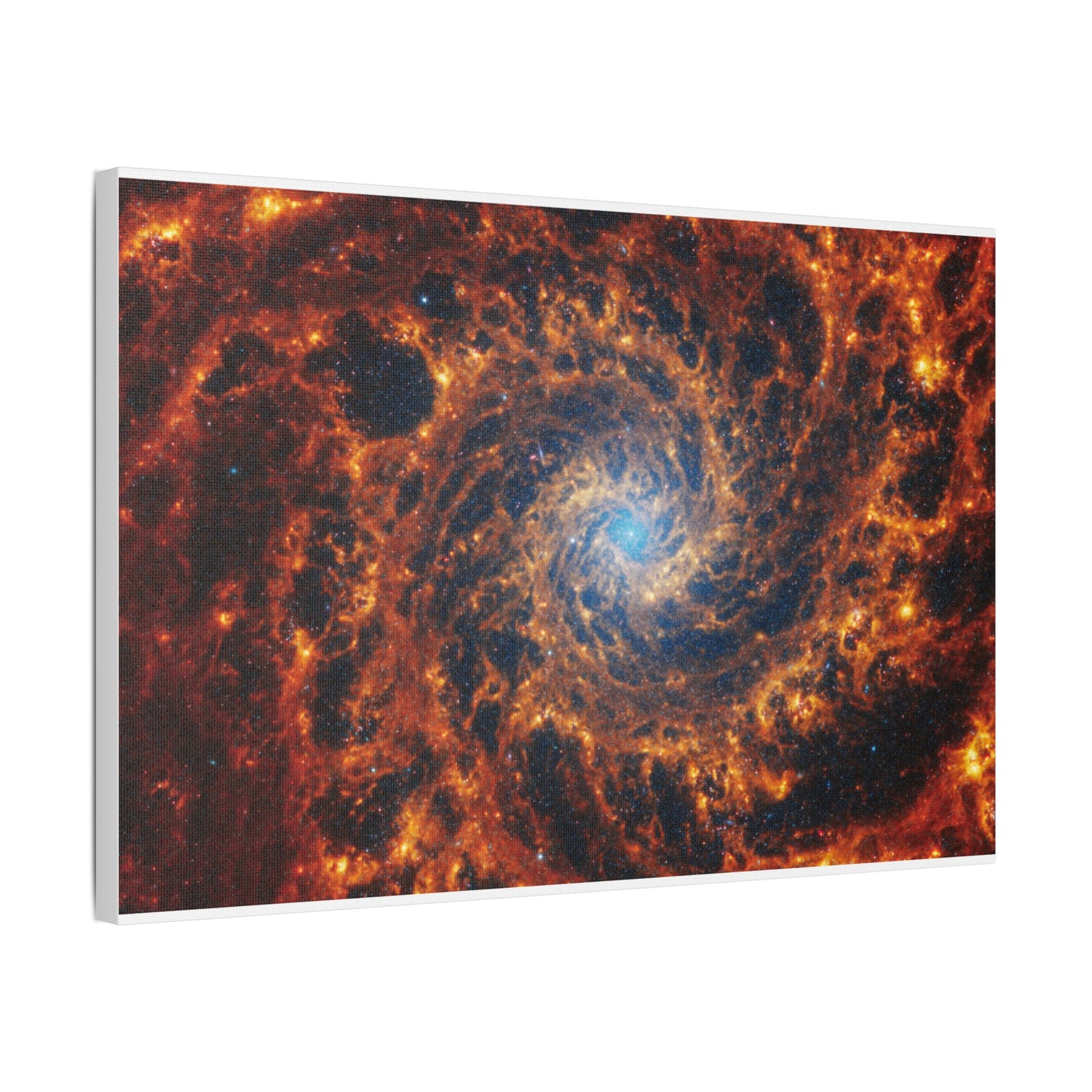 Spiral Galaxy NGC 628, Satin Canvas