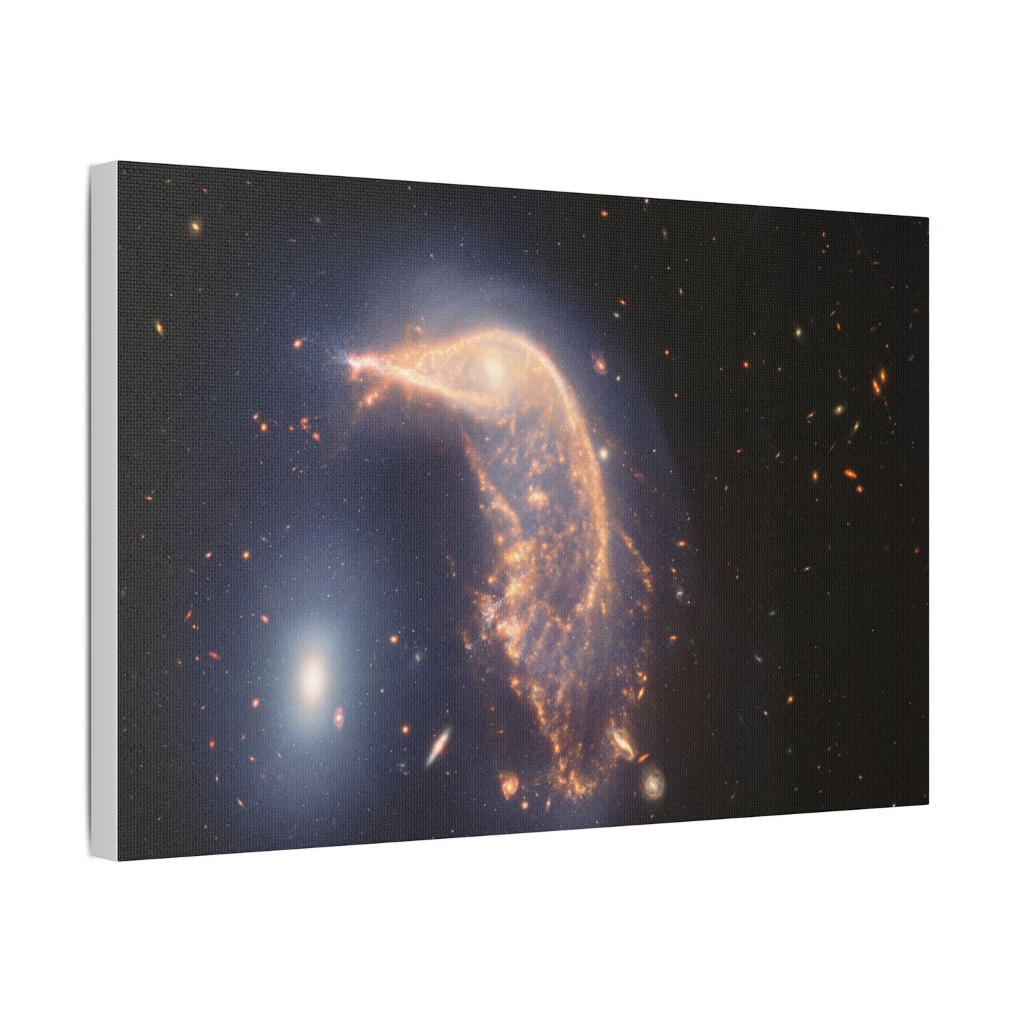 Interacting Galaxies Arp 142, Satin Canvas