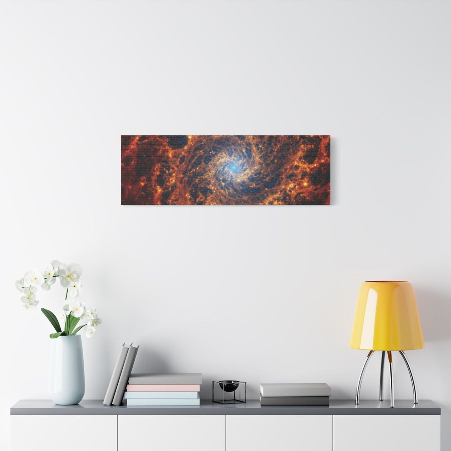 Spiral Galaxy NGC 628, Satin Canvas