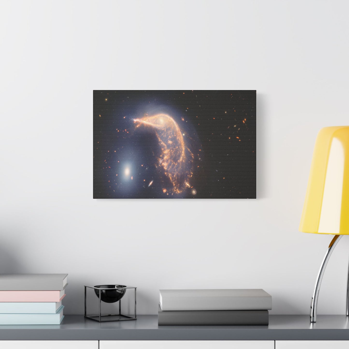 Interacting Galaxies Arp 142, Satin Canvas
